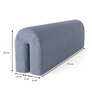 Bettumrandung Bettkantenschutz für Kinderbett Grau 70 cm VitaliSpa®, Höhe 20 mm, (1-tlg)