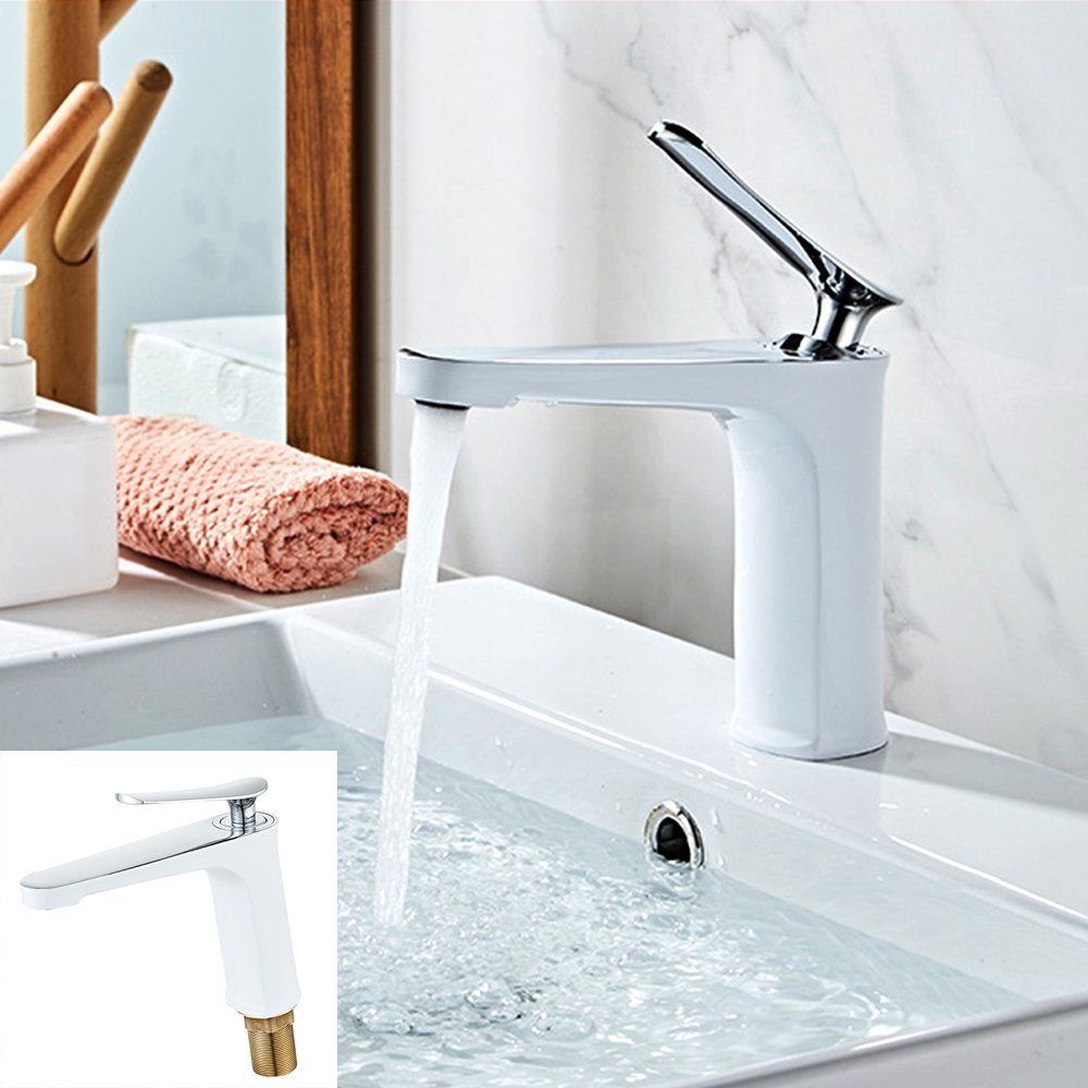 Design Einhandmischer Chrom Waschtisch Armatur Bad Badezimmer Wasserhahn 