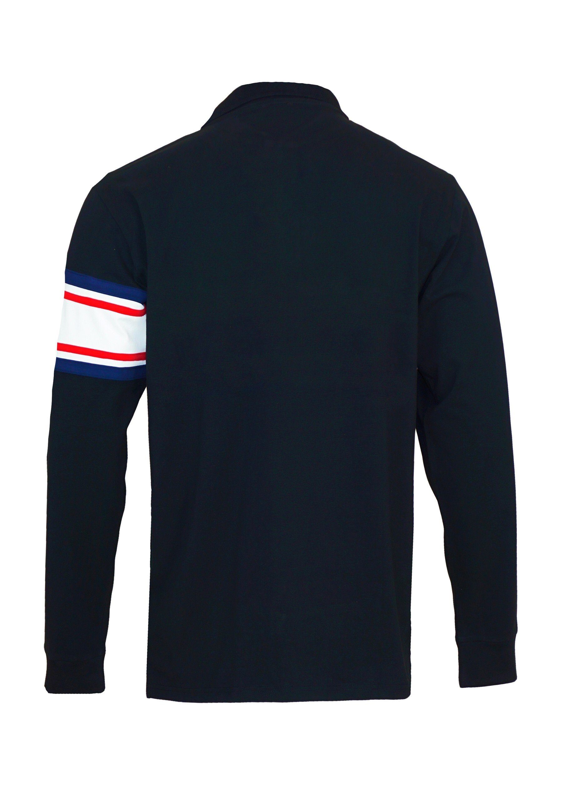 U.S. Polo Assn Poloshirt Shirt Longsleeve Poloshirt schwarz (1-tlg)