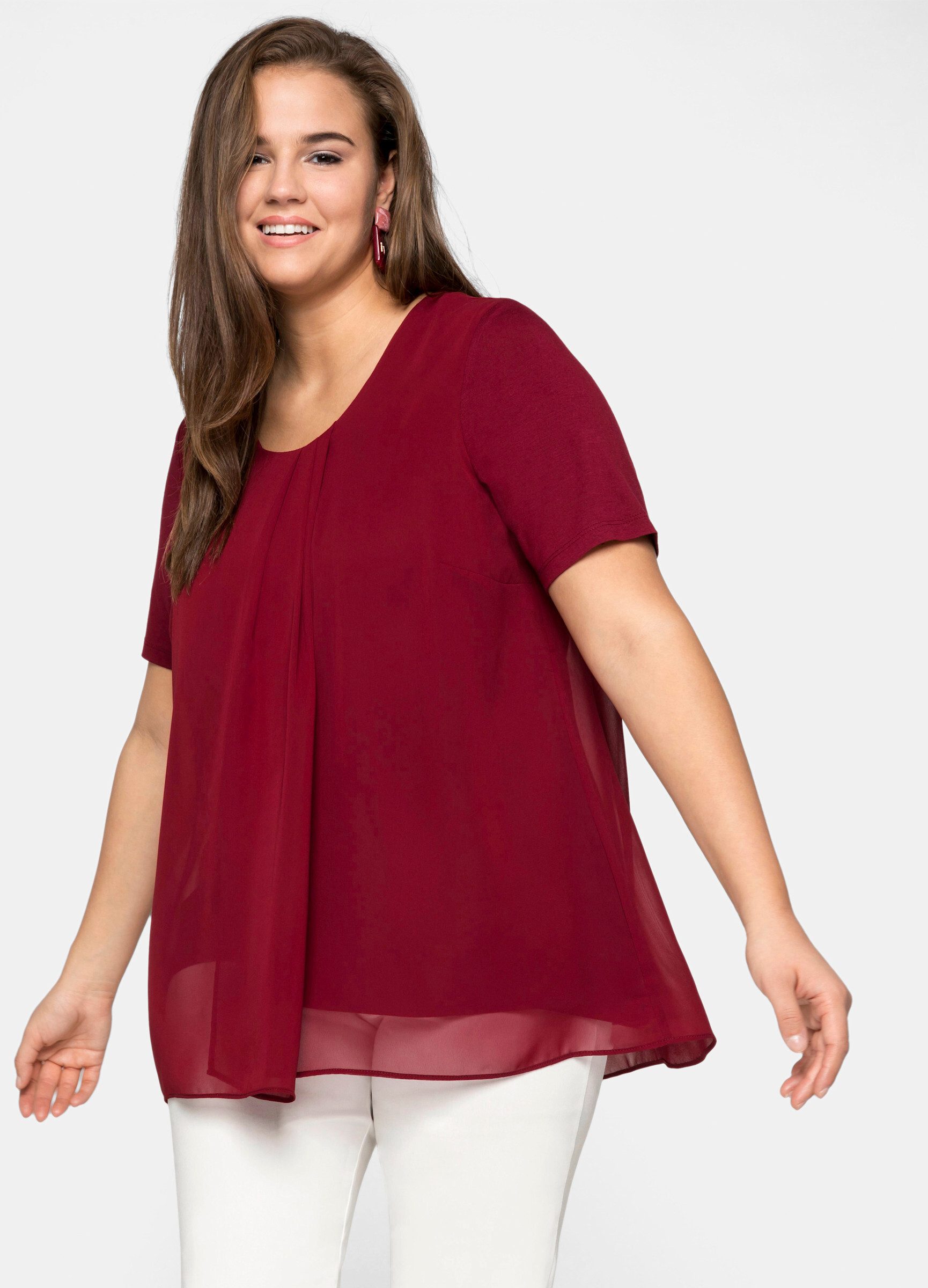 Sheego T-Shirt Blusenshirt günstig online kaufen
