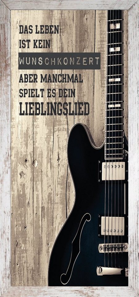 Rahmen Bild mit Bönninghoff Gitarre, St) (1
