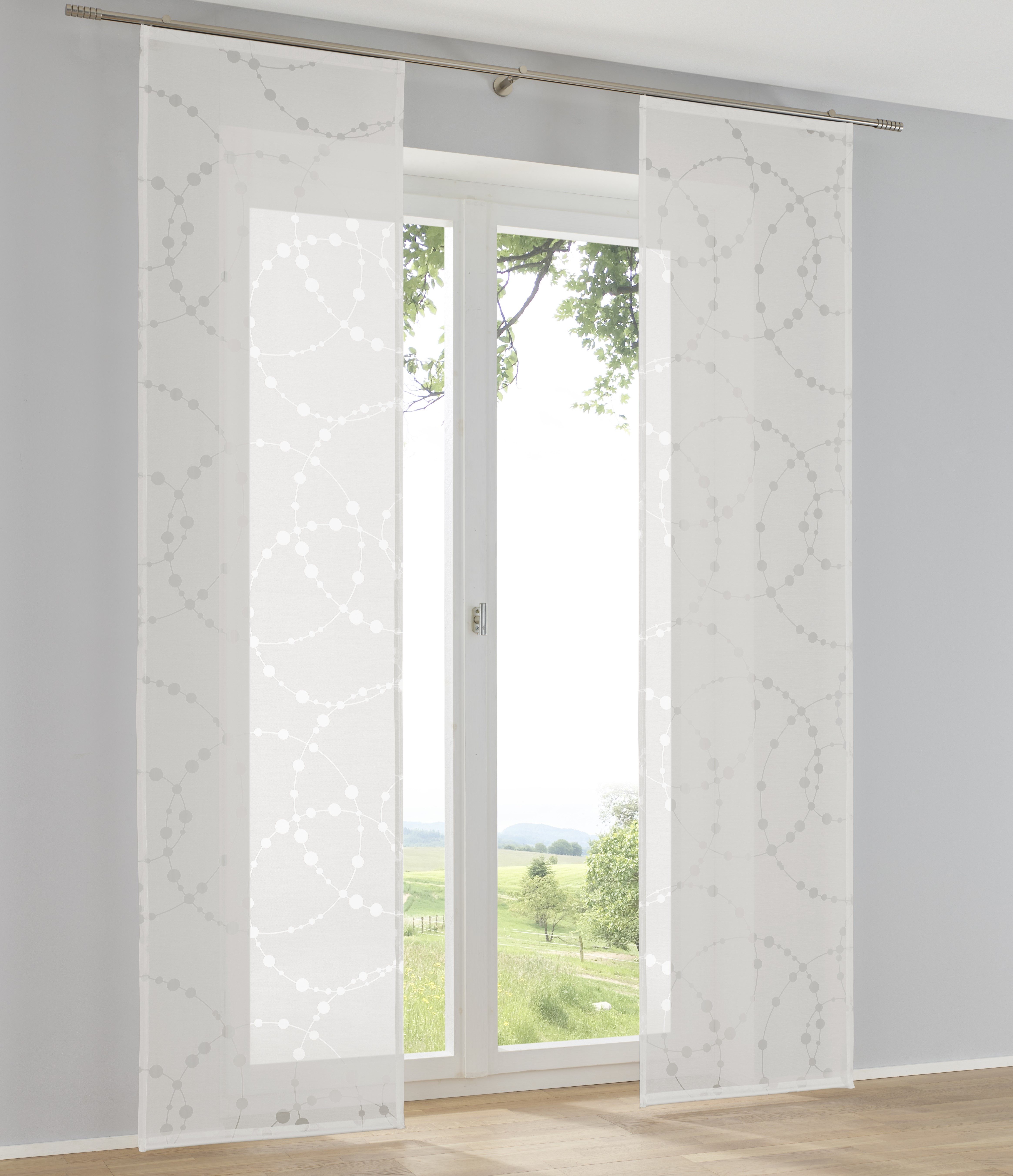 Kutti Schiebegardine Cadena Schiebevorhang (1 St), Paneelwagen, halbtranspa günstig online kaufen
