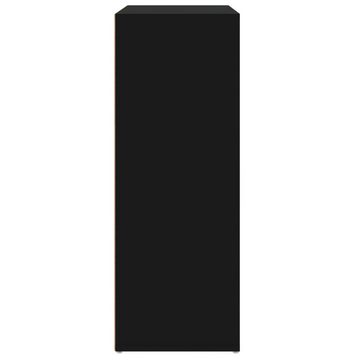 vidaXL Sideboard Sideboards 2 Stk. Schwarz 60x31x84 cm Holzwerkstoff (1 St)