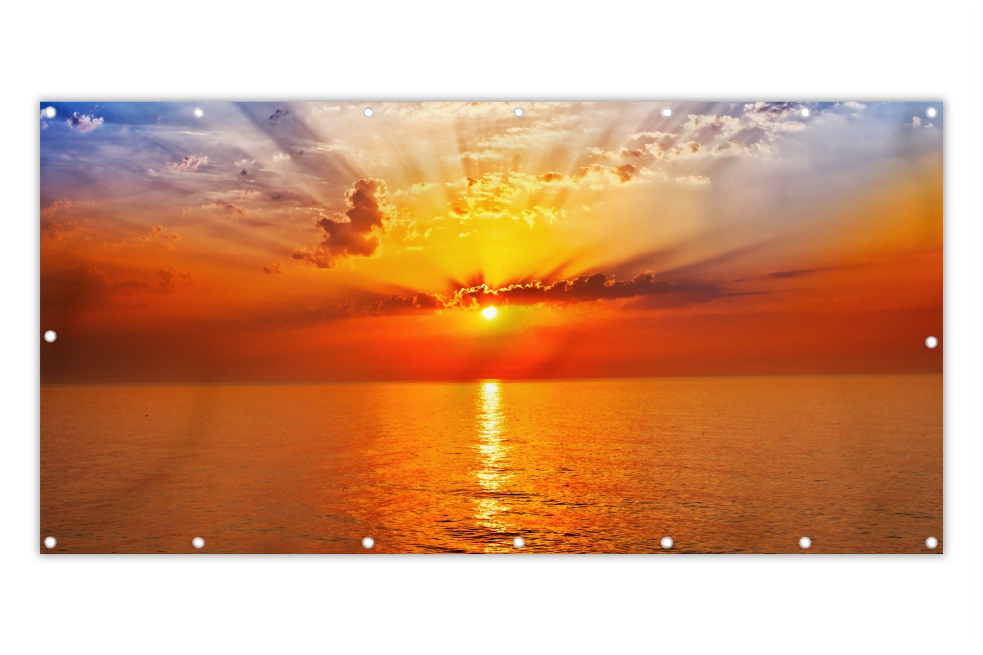MuchoWow Balkonsichtschutz Sonnenuntergang - Meer - günstig online kaufen