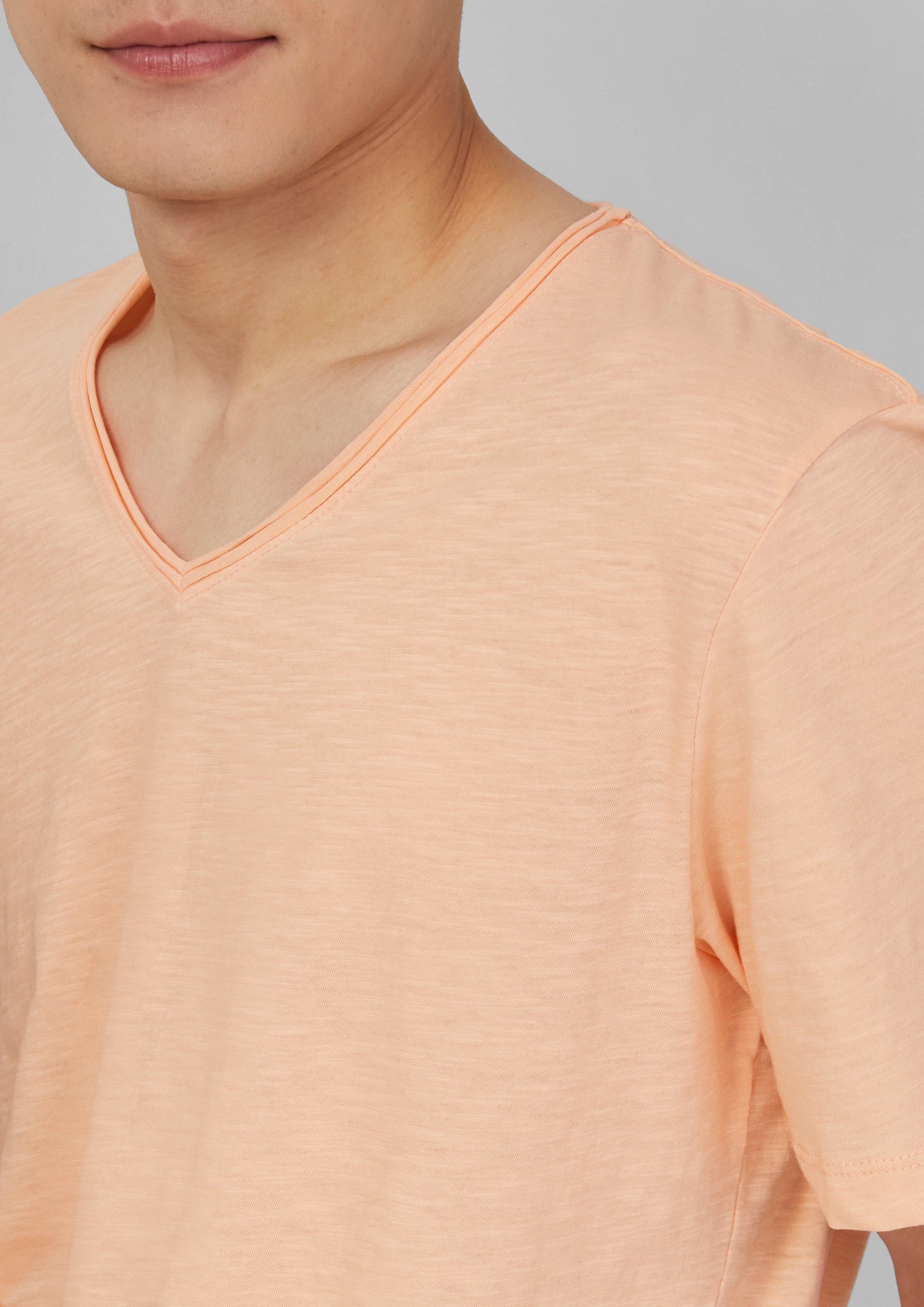 s.Oliver Kurzarmshirt Luftiges T-Shirt mit V-Ausschnitt günstig online kaufen