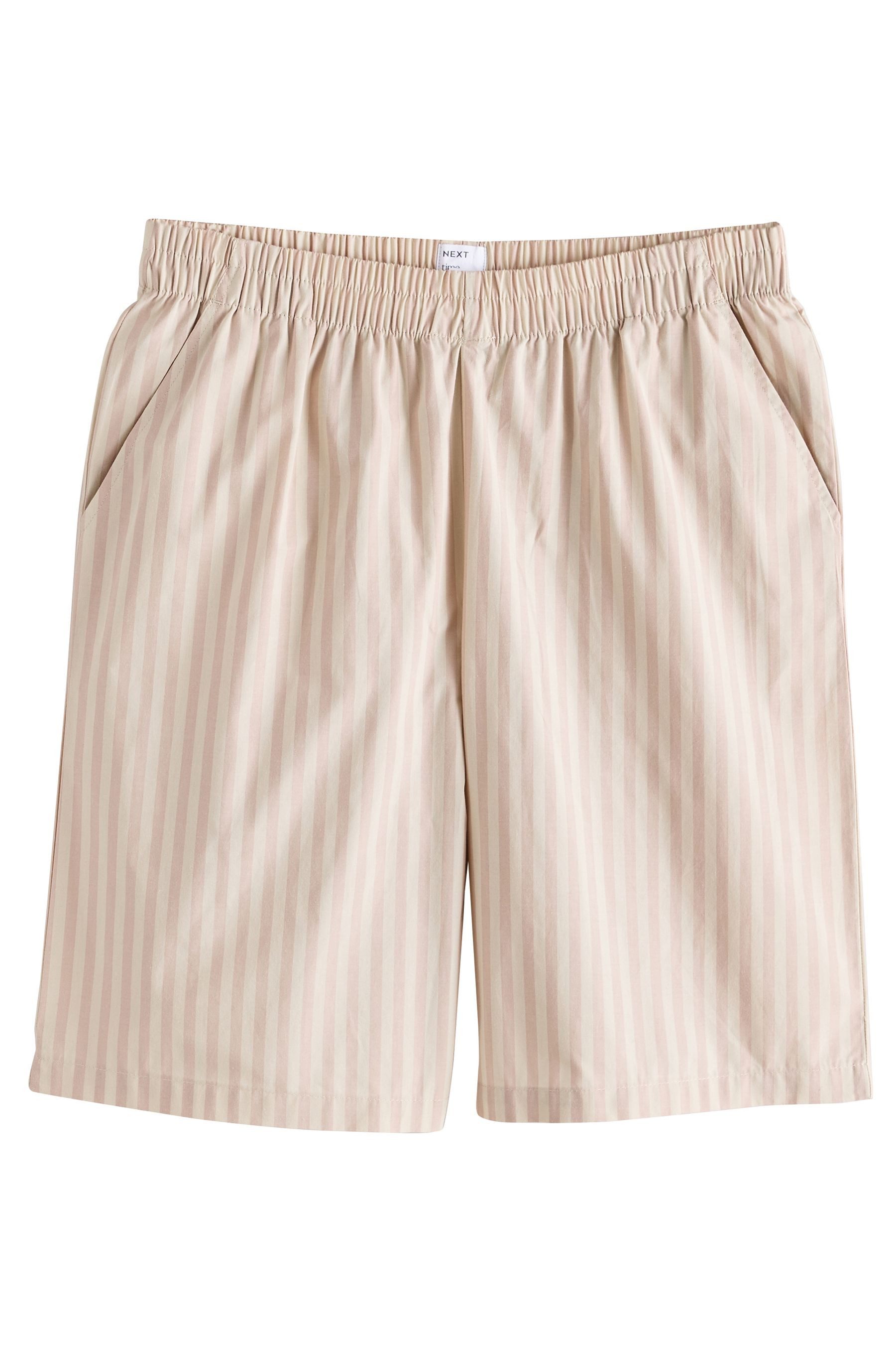 Next Pyjamashorts 2er-Pack längere Bermudashorts aus Baumwolle (2-tlg)