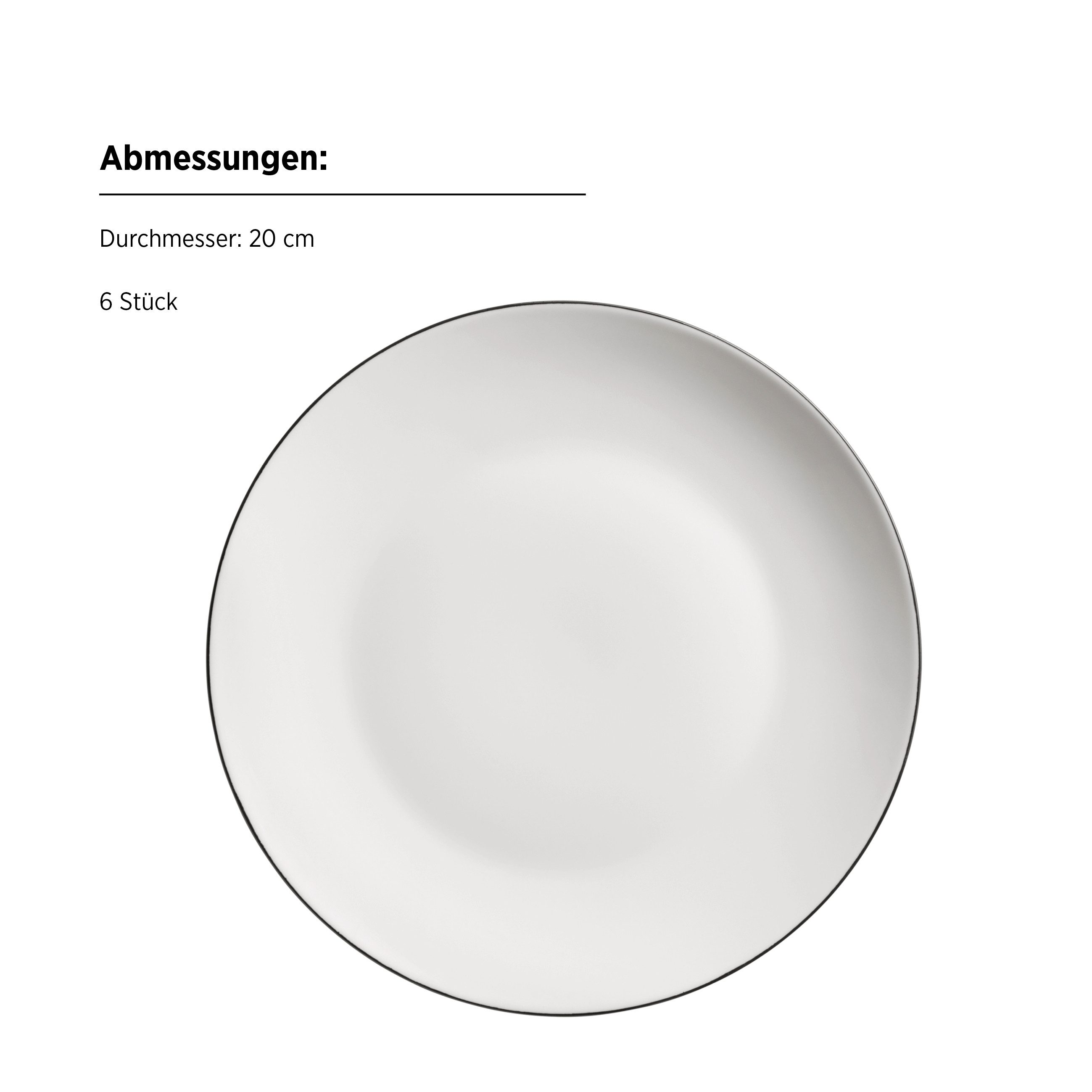 MÄSER Kaffeeservice Felise (18-tlg), 6 Personen, Porzellan