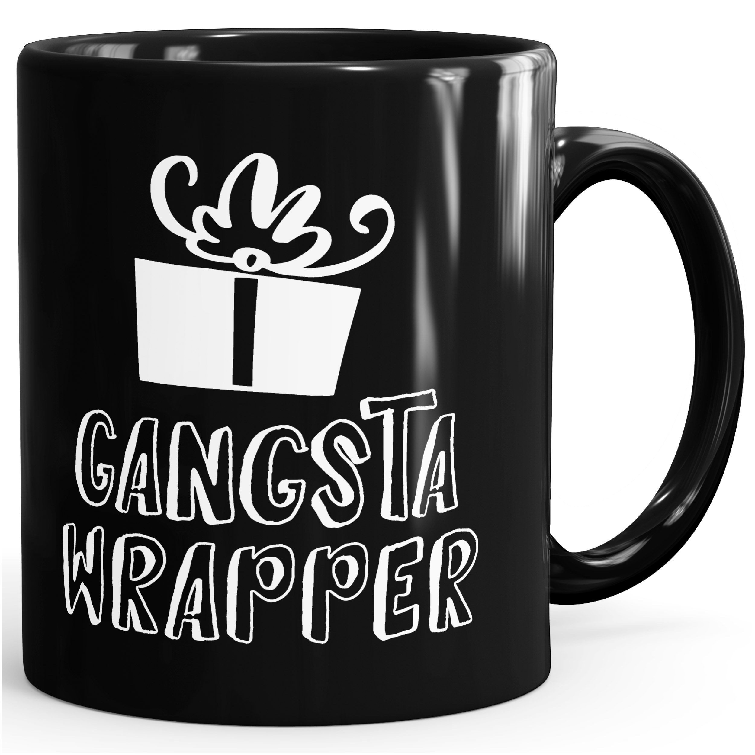 Tasse Weihnachtstasse Gangsta Wrapper Tasse Weihnachten lustig Geschenk