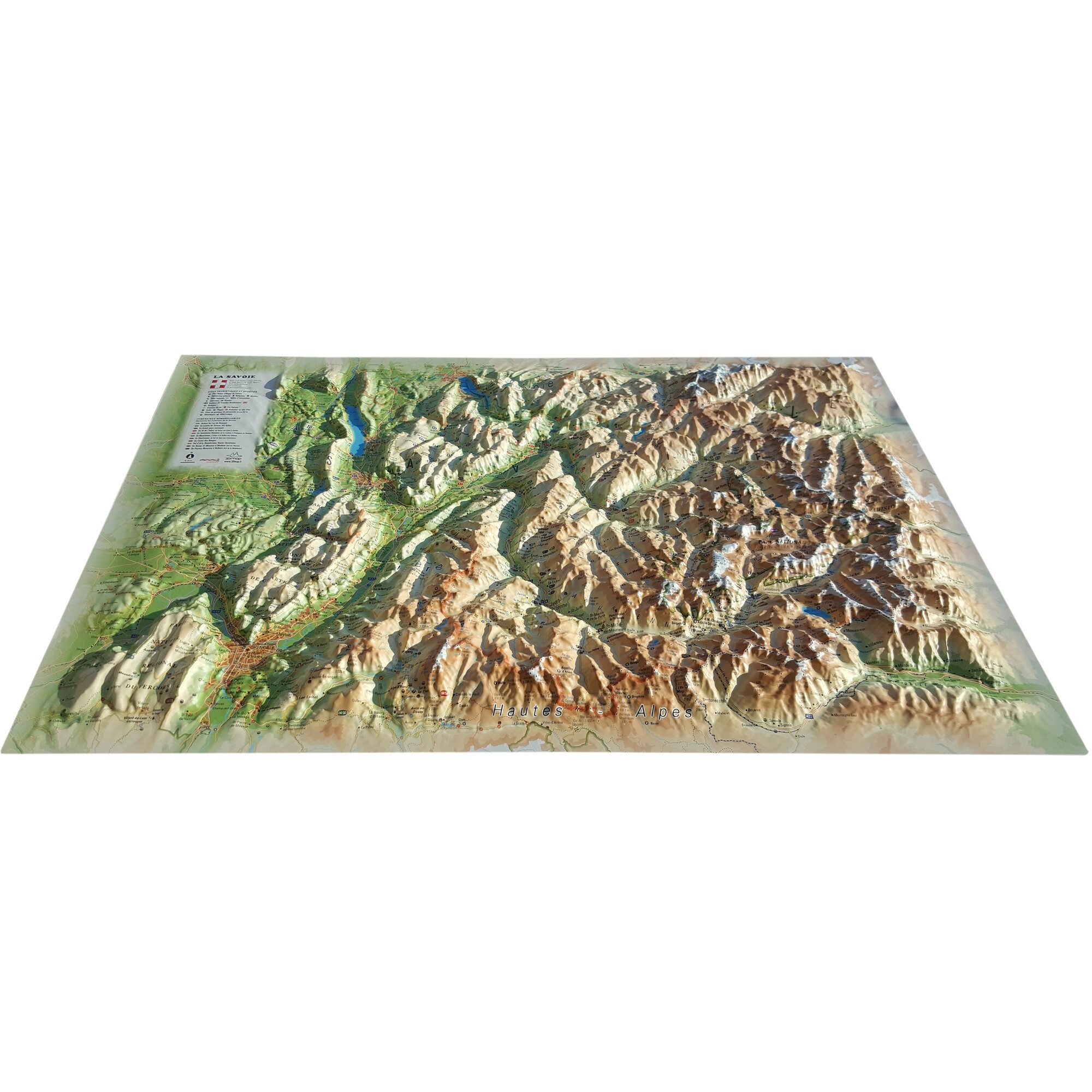 3Dmap Wandbild 3Dmap Regional-Karte La Savoie