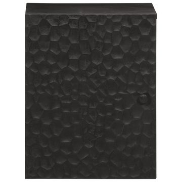 vidaXL Hängeschrank Bad-Wandschrank Schwarz 38x33x48 cm Massivholz Mango (1-St)