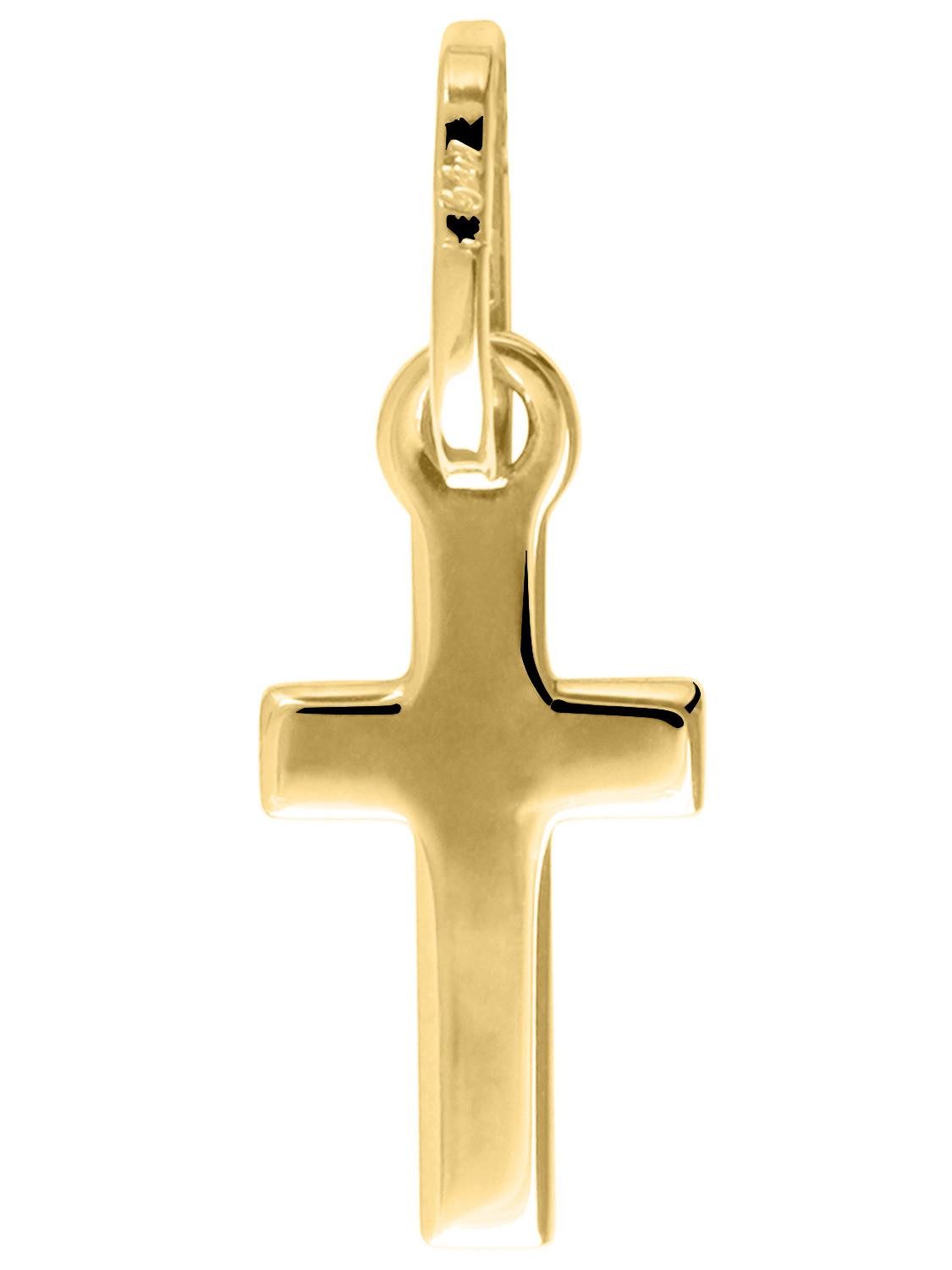 My Gold Kreuzanhänger Damen & Kinder Kreuzanhänger Gold 750 (18 Karat) Mini - Rapallo (Set, 1-tlg., inkl. Schmuckbox), Geschenke