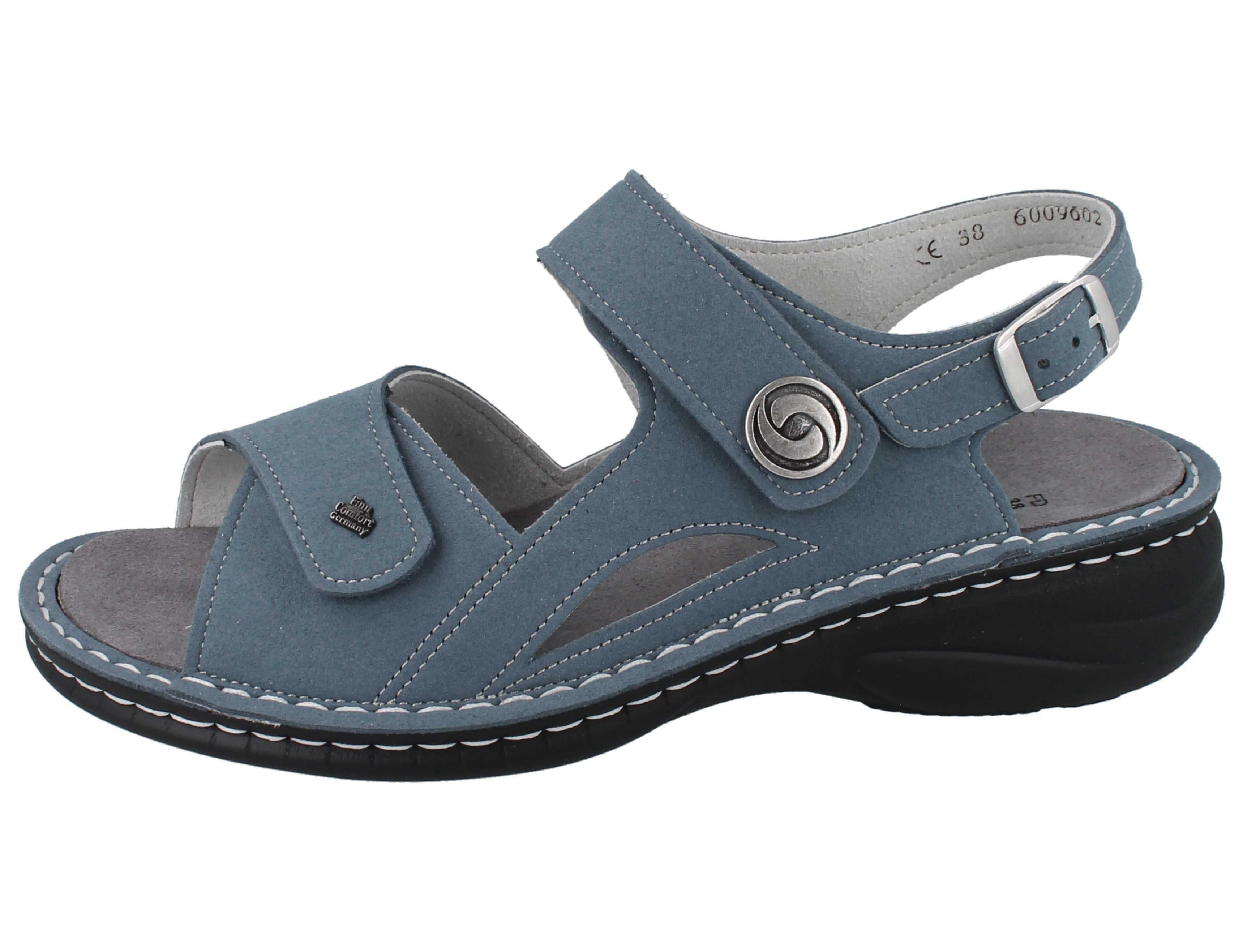 Finn Comfort FINN COMFORT Hanna Damen Sandale blau vegan - Größe: 42 Sandale