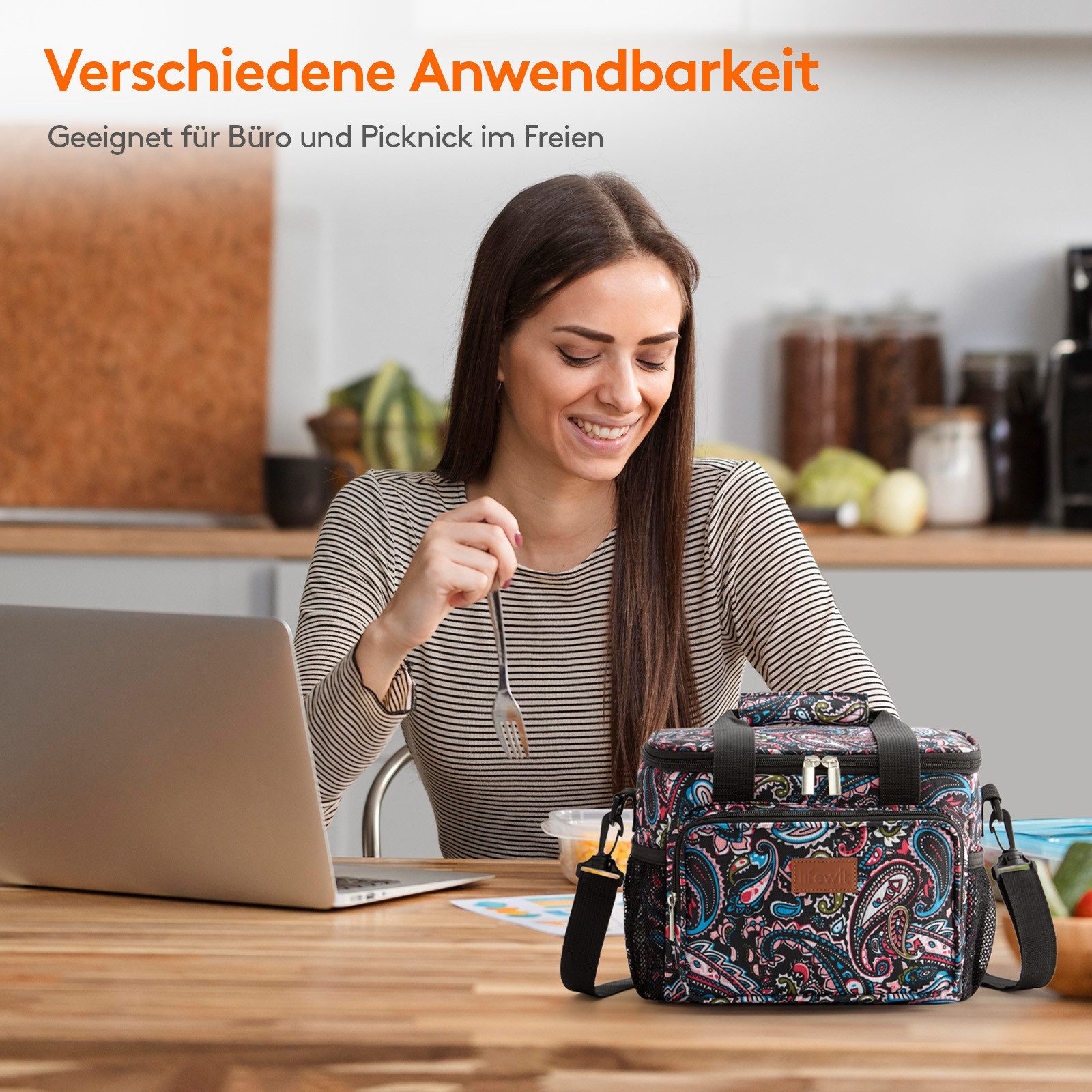 Lifewit Picknicktasche Kleine isolierte faltbare Kühltasche wasserdicht für Lunch und Strand.