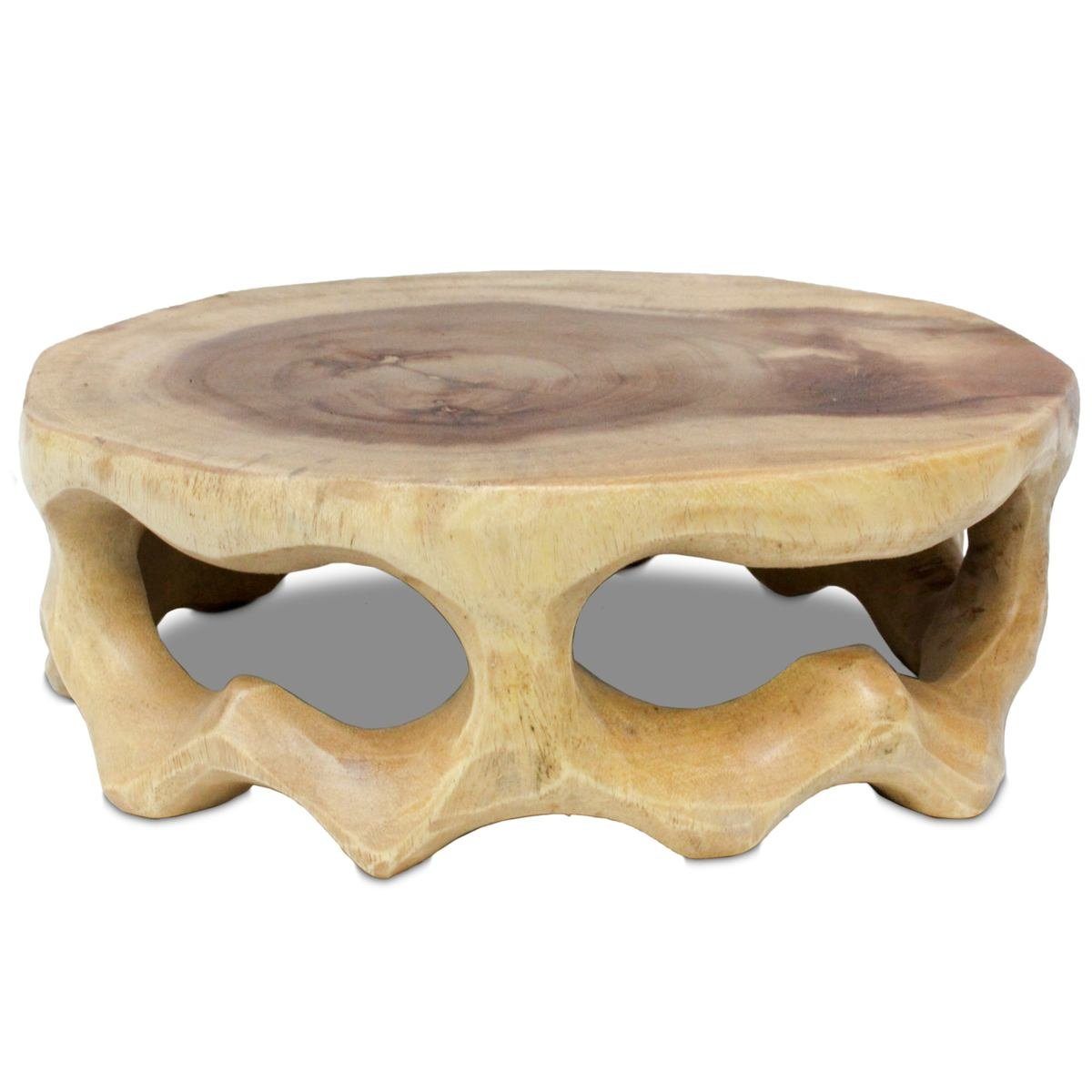Oriental Galerie Blumenhocker Rundhocker Teakholz Natur 10 cm (1 St) günstig online kaufen