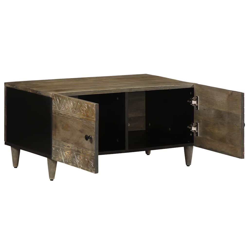 vidaXL Couchtisch Couchtisch Hellgrau 80x50x40 cm Massivholz (1-St)