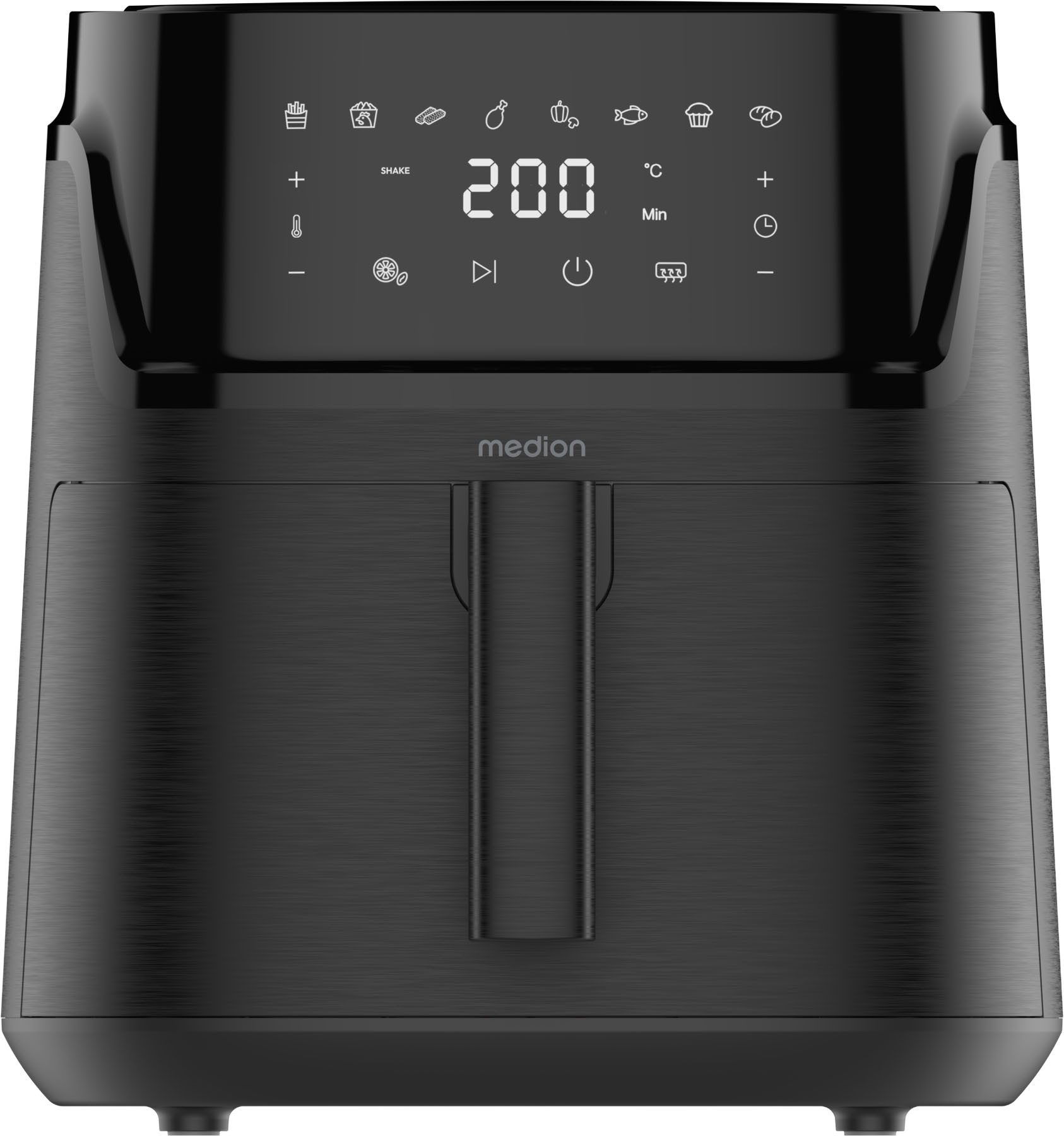 Medion® Heißluftfritteuse MD 100056, 1650 W, Großes 7,2 L Fassungsvermögen,PFAS‑frei