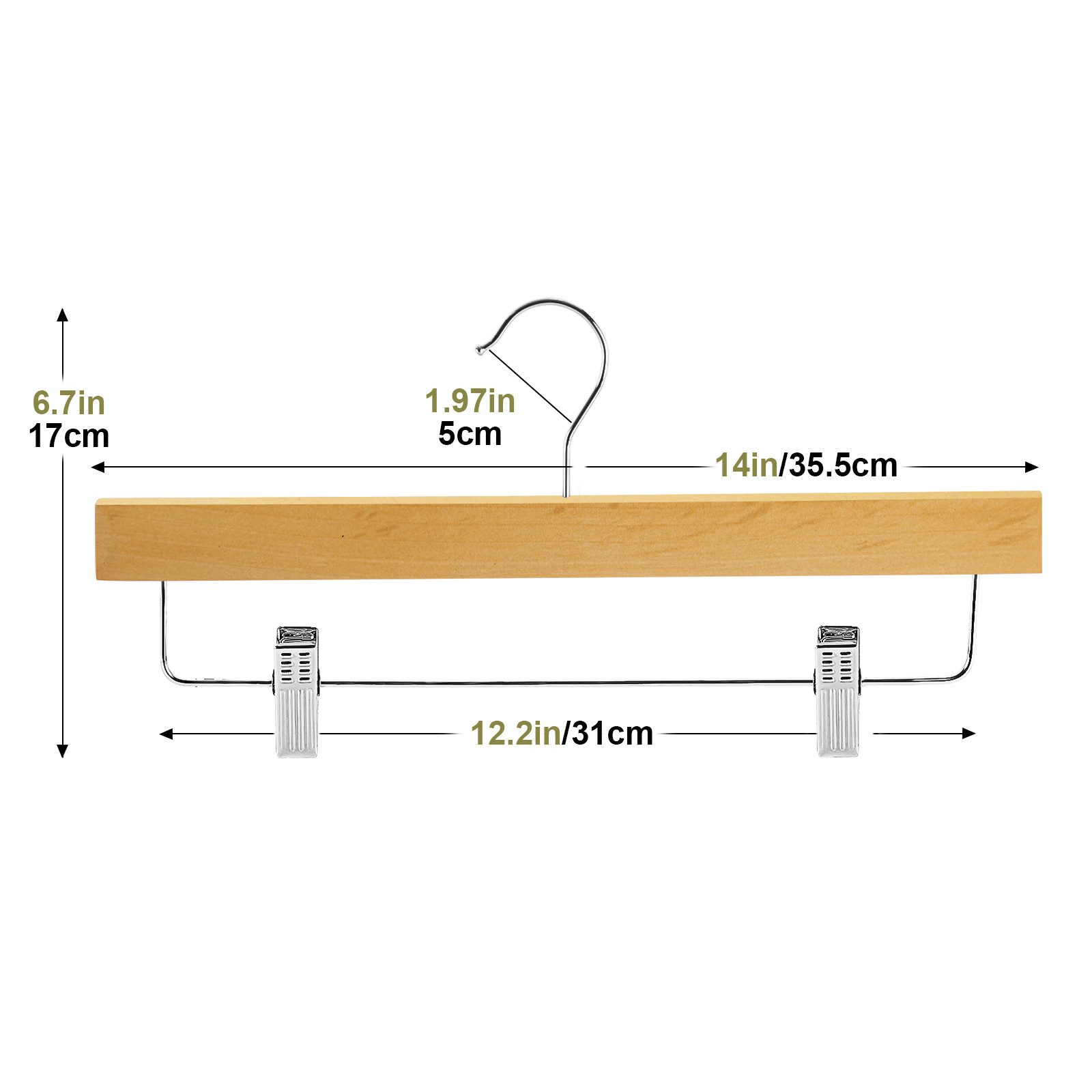 Homewit Kleiderbügel 10/20 Stück, Silberne Metall-Hosenbügel, günstig online kaufen