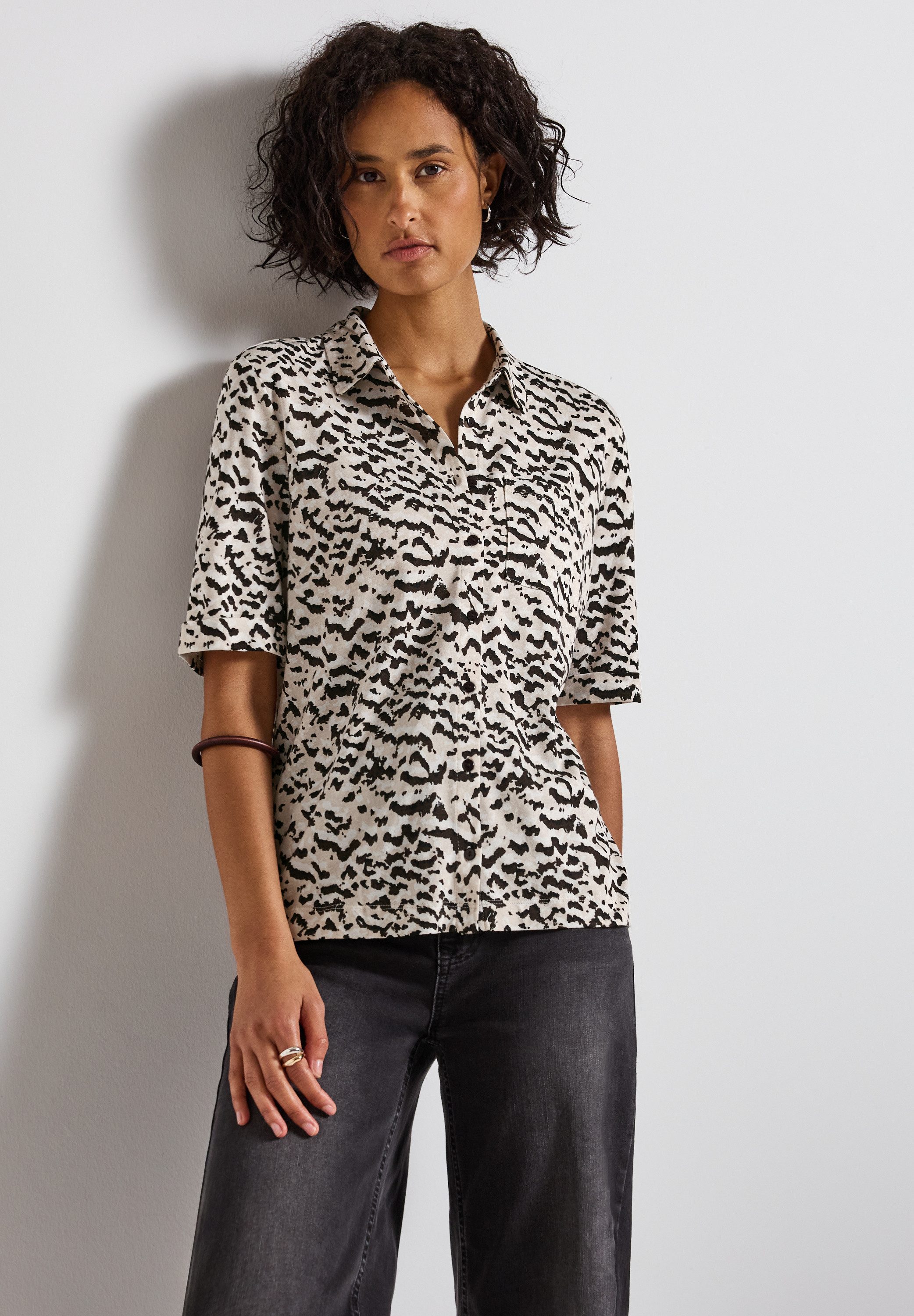 STREET ONE Blusenshirt mit All-Over Print günstig online kaufen