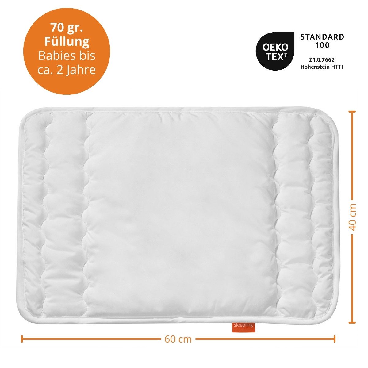sleepling Kinderbettdecke + Microfaserkissen Babybetten Set, Bettdecke 100 günstig online kaufen