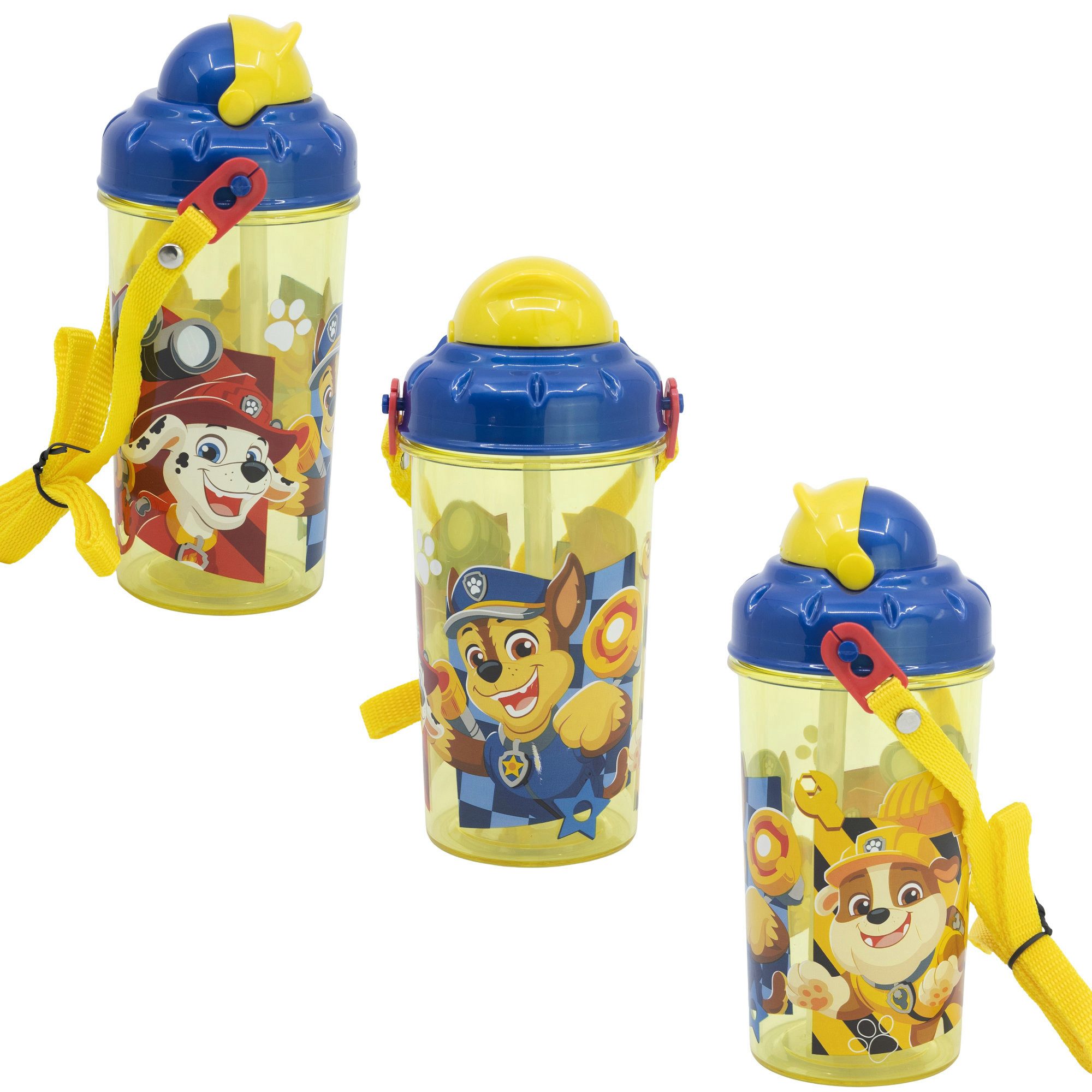 PAW PATROL Trinkflasche Paw Patrol Chase Rubble Marshall Wasserflasche Flasche 465 ml