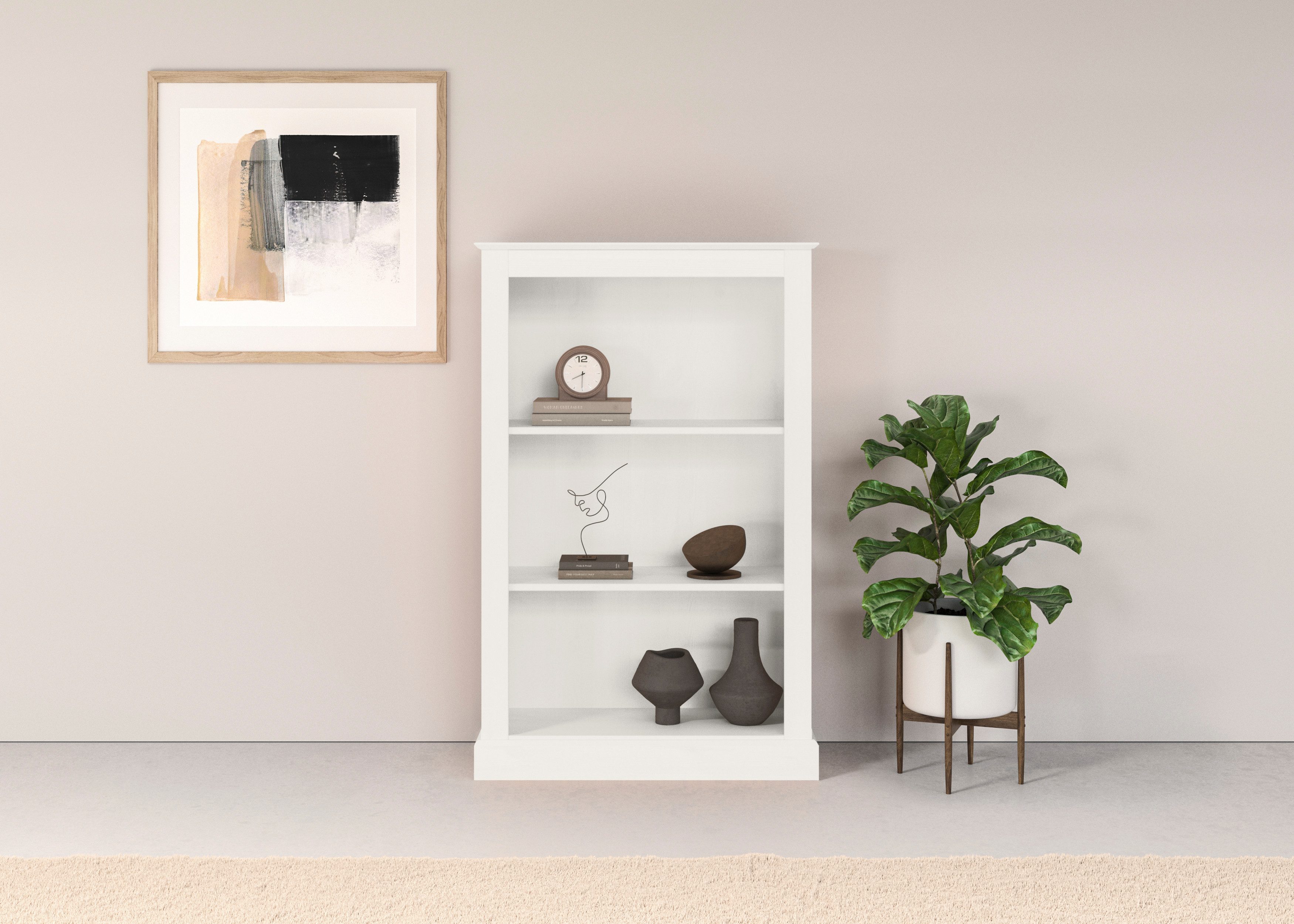 Home affaire Bücherregal Liotta, Mit Sockel günstig online kaufen