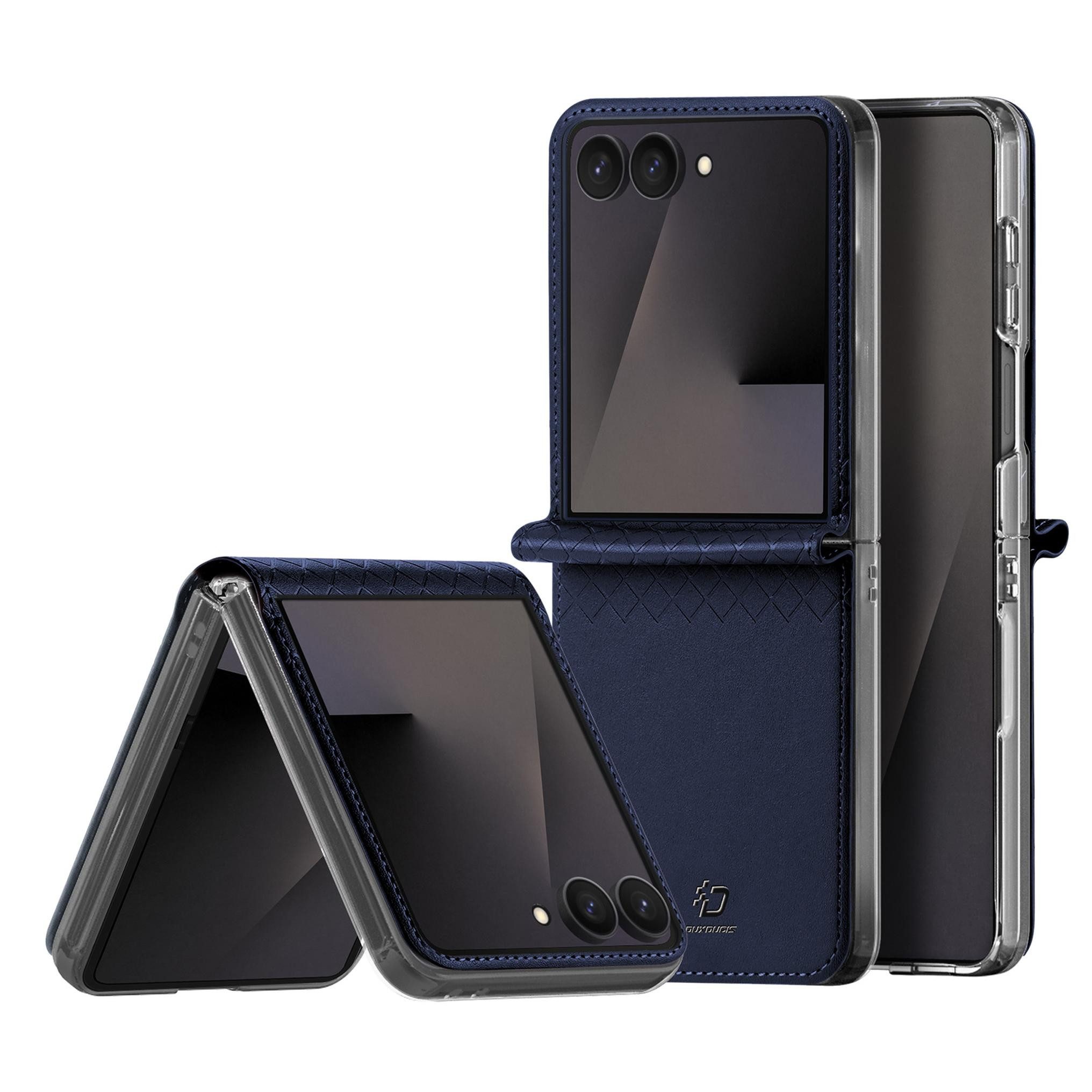 Dux Ducis Handyhülle Dux Ducis BRIL für Samsung Galaxy Z Flip 8, Blau 6,9 Zoll, Standfunktion, Magnetverschluss