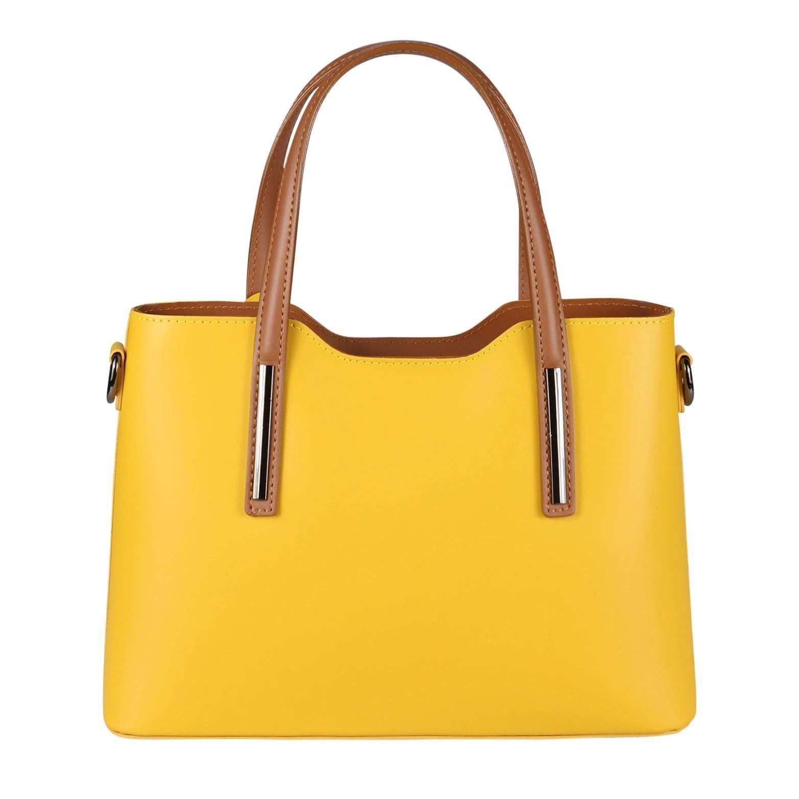 ITALYSHOP24 Schultertasche Made in Italy Damen echt Leder Henkeltasche Shopper Lederhandtasche, Italienische Umhängetasche Cross Over Body Hobo Bag, Premium Qualität