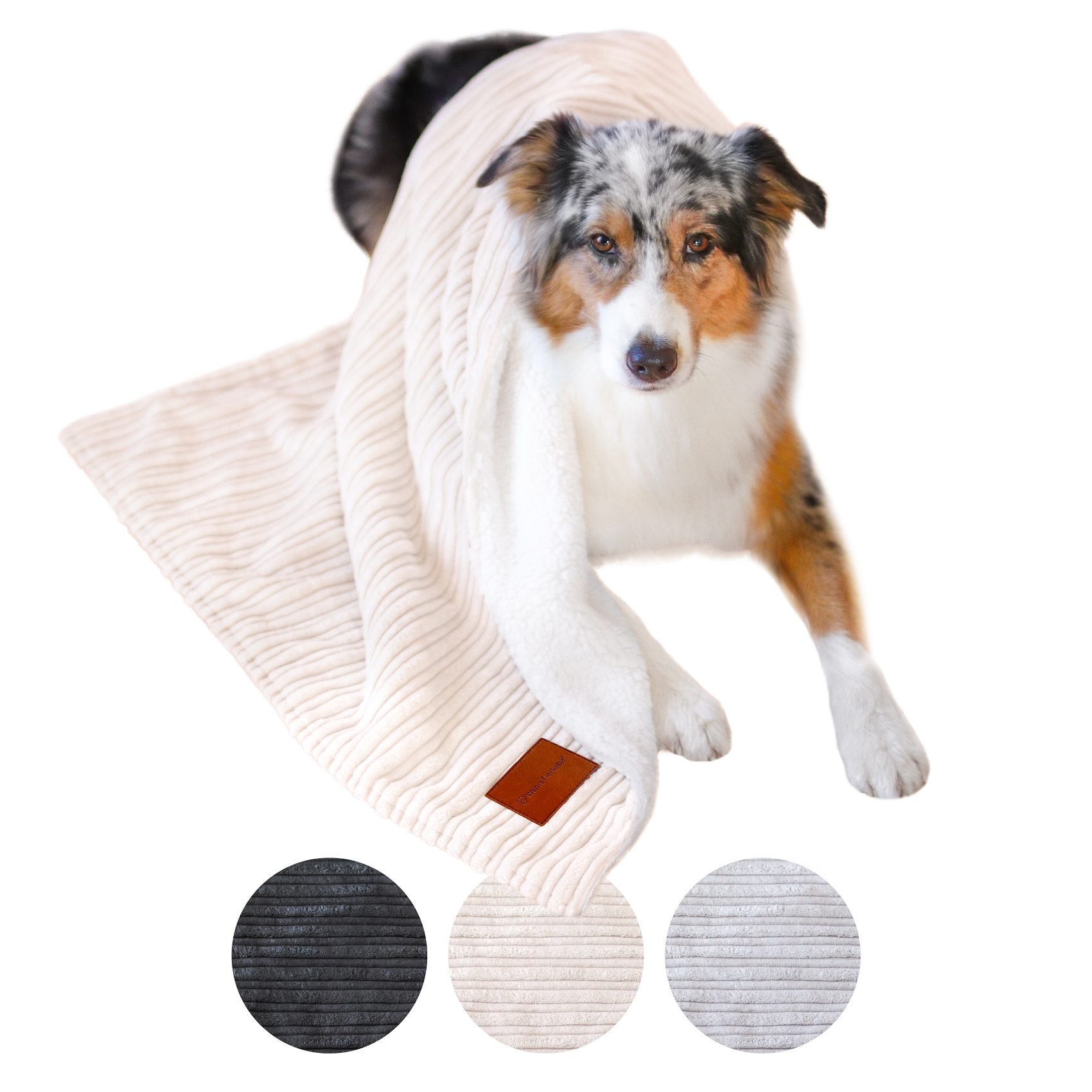 Wahre Tierliebe Tierdecke Premium Kuscheldecke Fluffy, Überzug, hält warm, wasserabweisend von Wahre Tierliebe