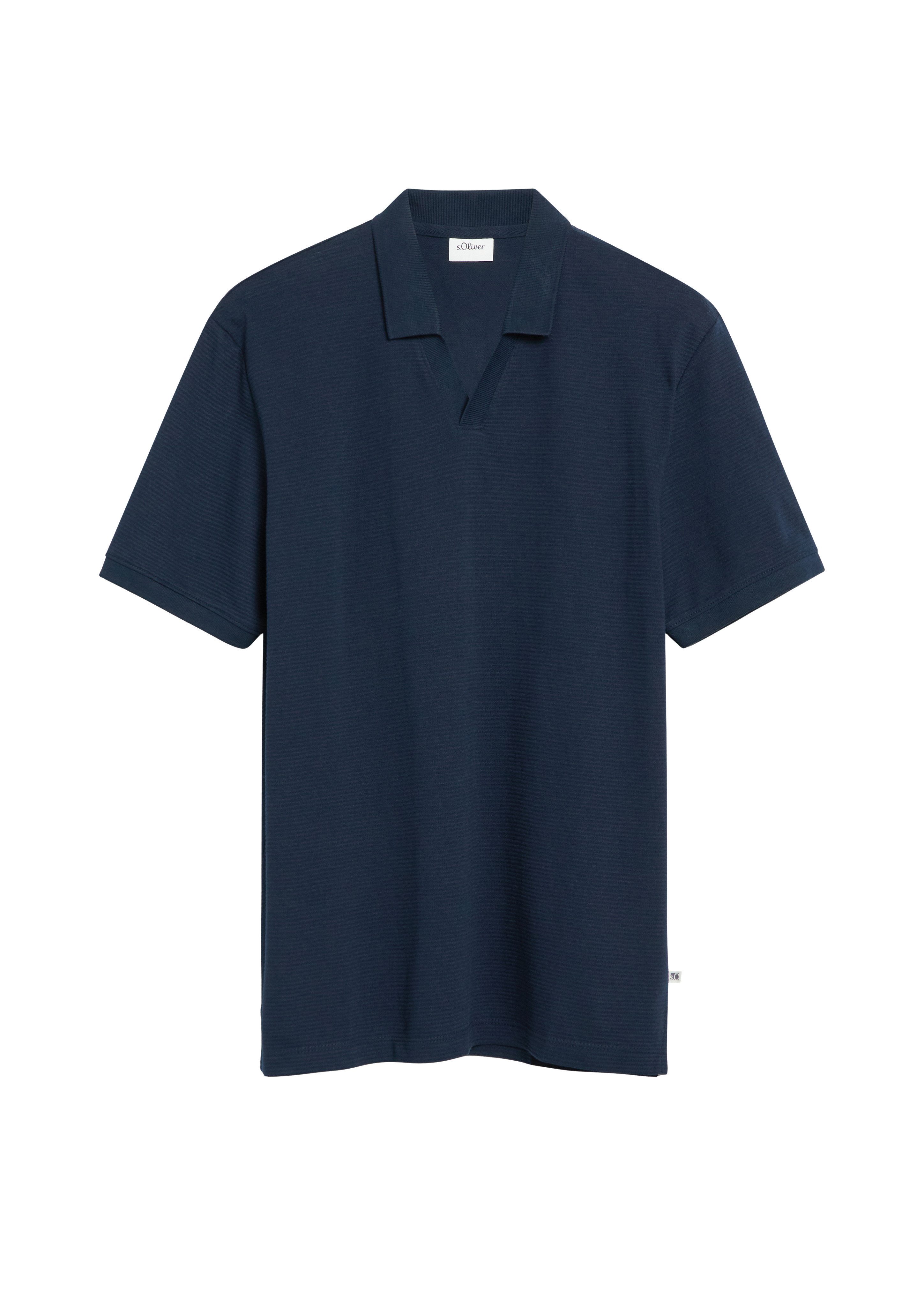 s.Oliver Poloshirt Sommer-Polo in Struktur-Optik – Bild 4 von 4