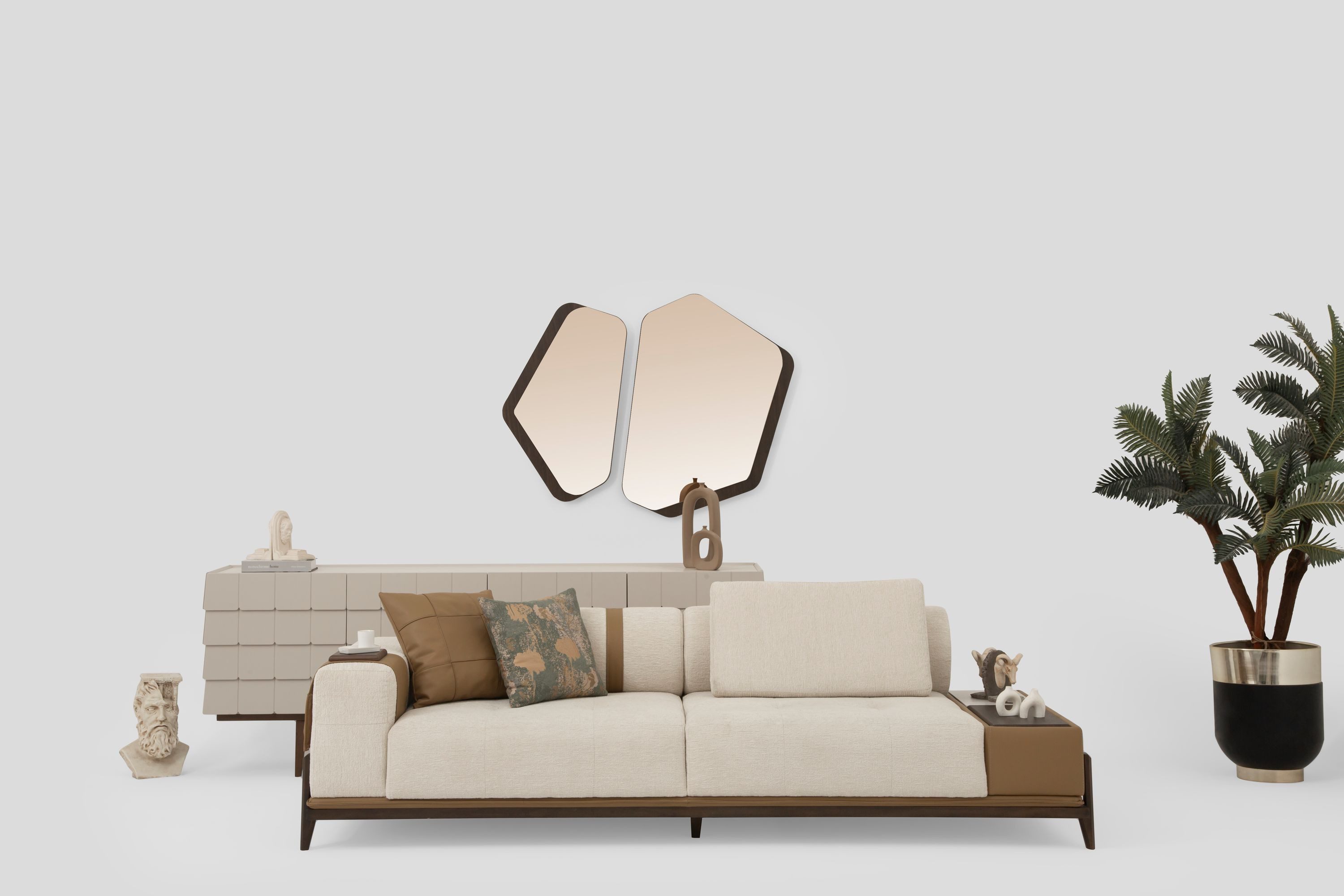 Nobelaa Sofa Sitzgruppe/Sofa Set - Wohnzimmergarnitur "Grevillea" 3+3+1