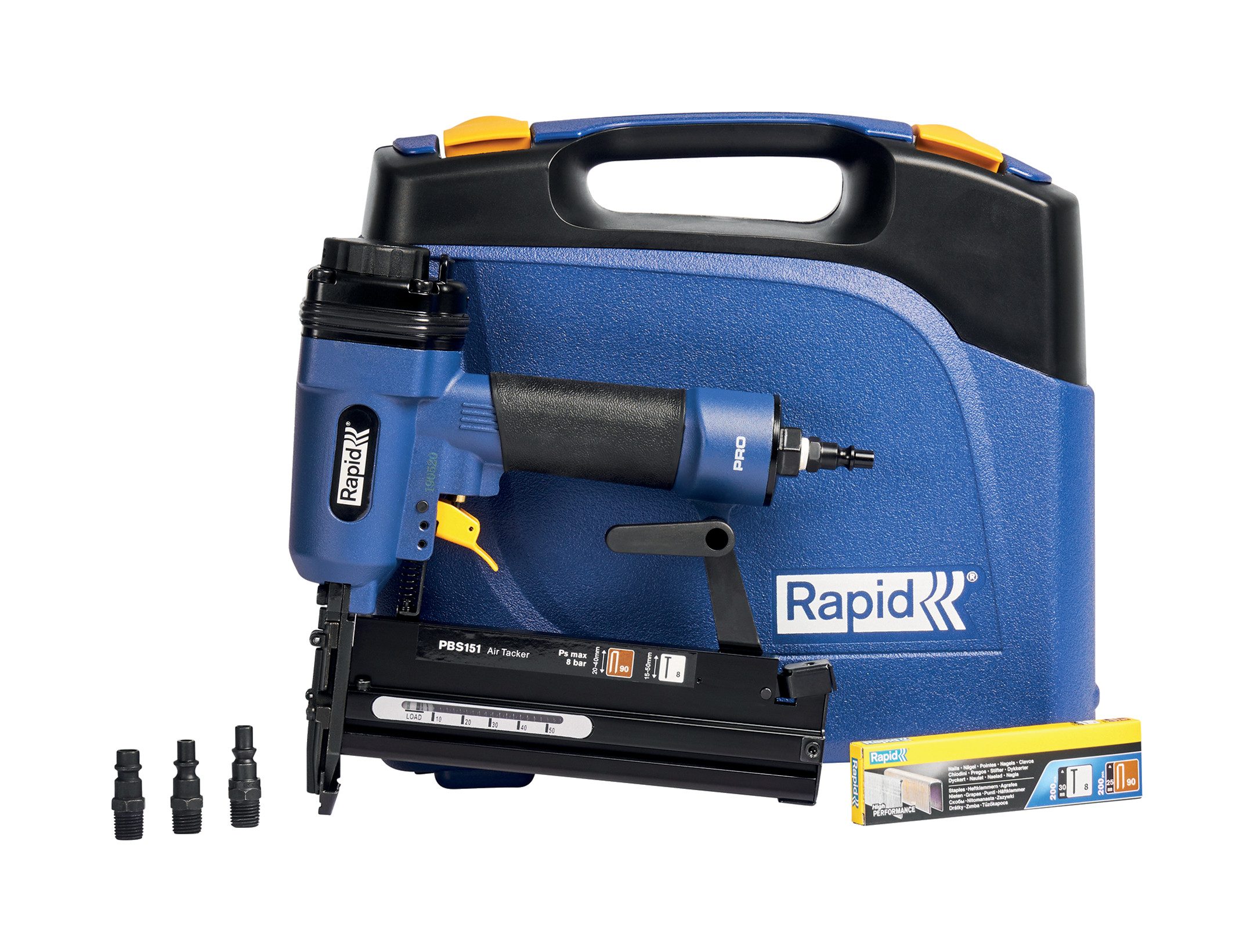 Rapid Druckluft-Nagler PBS151 Druckluftnagler & Tacker Klammern Nägel Innenausbau Möbelbau