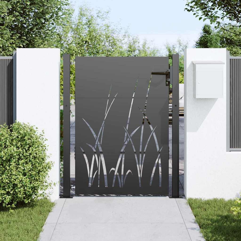 vidaXL Gartentor Gartentor Schwarz 105 x günstig online kaufen