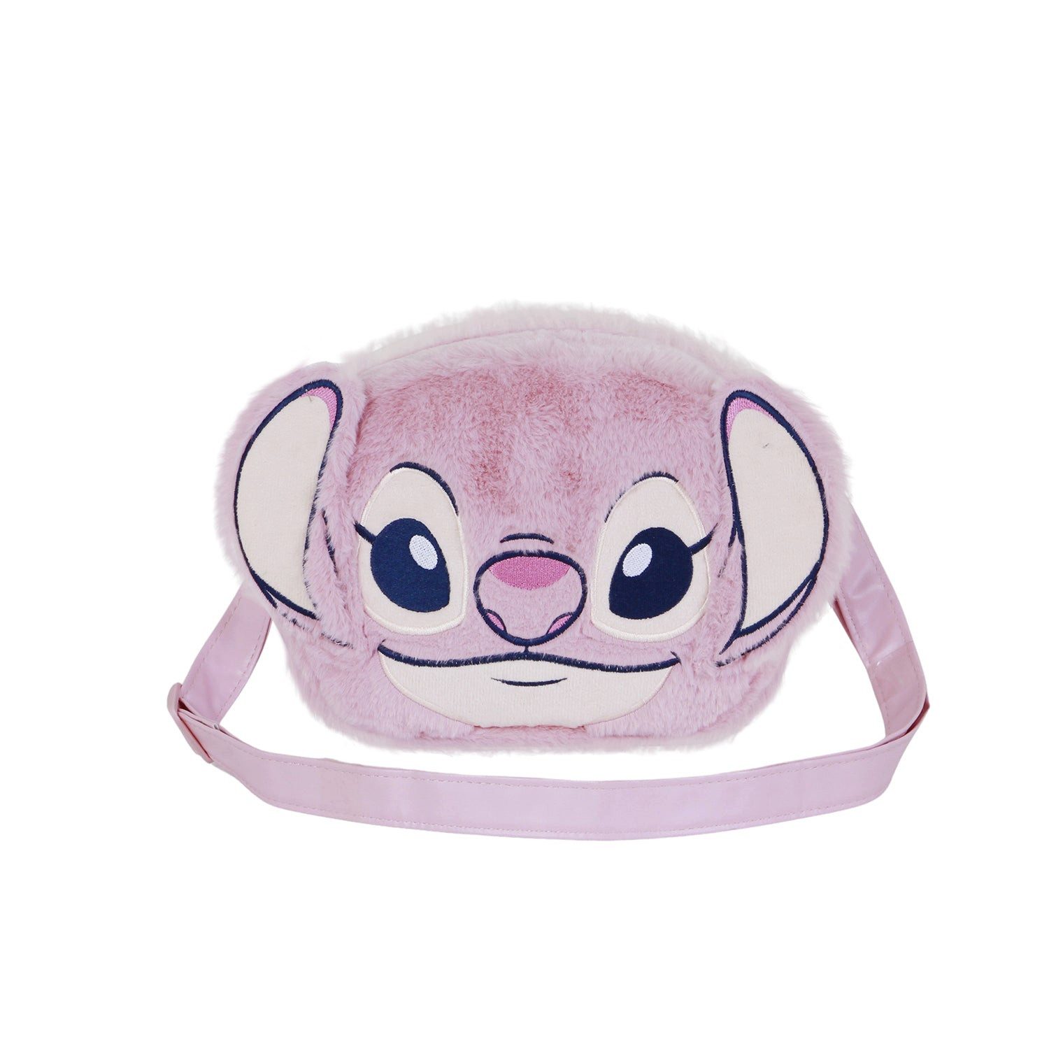 Karactermania Umhängetasche Disney Lilo und Stitch Angel Mini Tasche Plüsch, Verstellbarer Schultergurt & Innenfutter mit Motiv