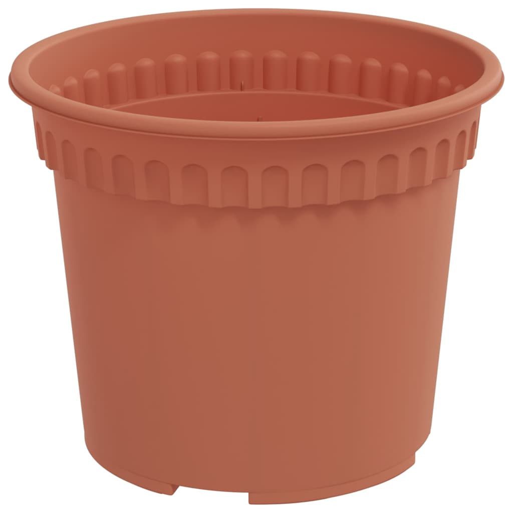 vidaXL Blumentopf Runder Blumentopf 6 stk. Ziegelrot Ø 12,5 x 10 cm Kunststoff (6 St) – Bild 5 von 5