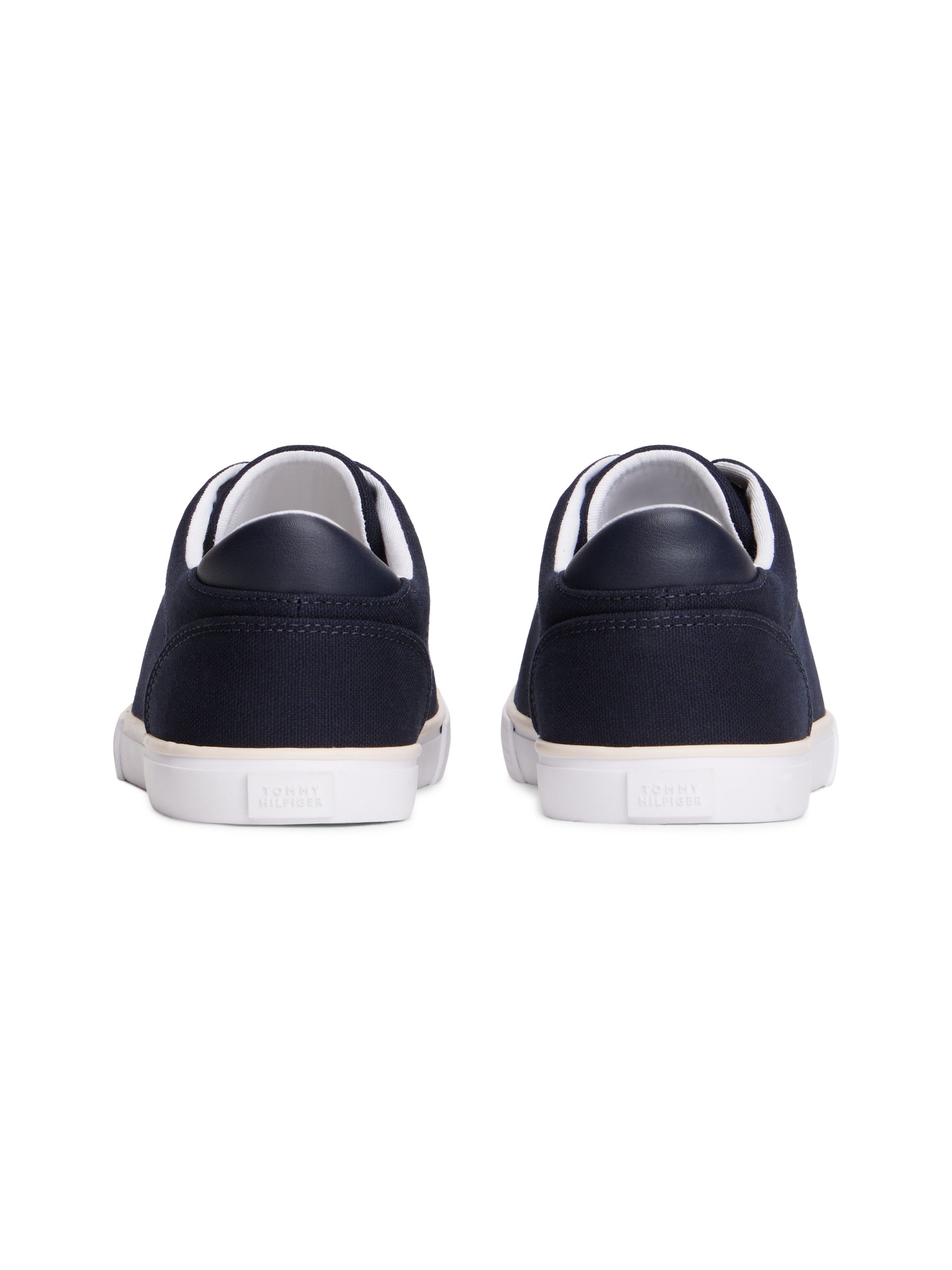 Tommy Hilfiger TH LOW PROFILE VULC CANVAS Plateausneaker Halbschuh, Schnürer, Freizeitschuh mit gepolstertem Schaftrand