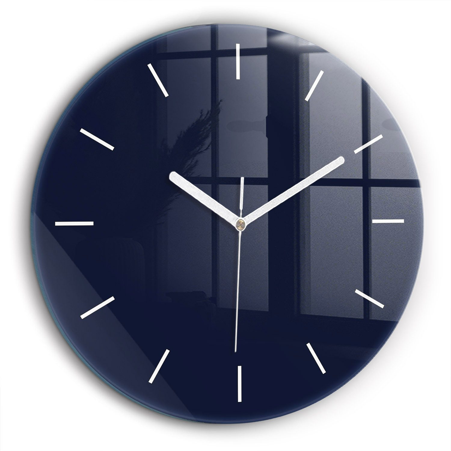 Tulup Wanduhr Glasrunde Uhr Moderne Glaswanduhr günstig online kaufen