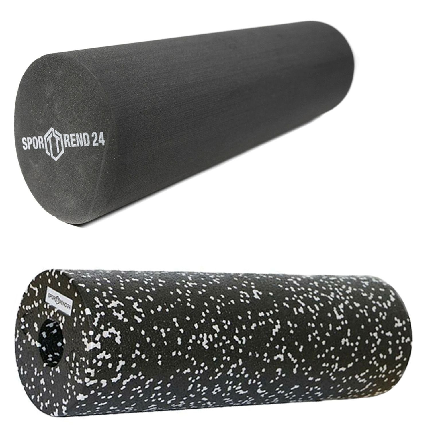 Sporttrend 24 Massagerolle Rolle 45 cm + Rolle 33cm Glatt, Massagerolle Yogarolle Pilatesrolle Schaumstoffrolle Bindegewebsrolle