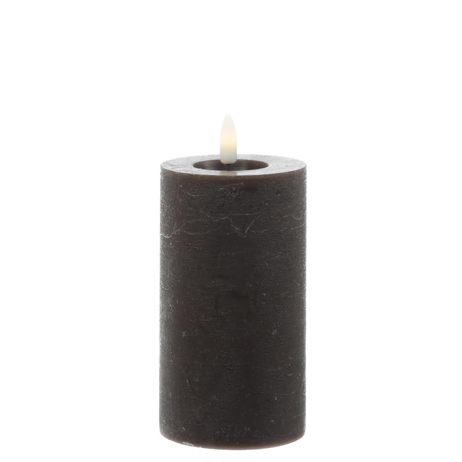 MARELIDA LED-Kerze LINA Rustik Optik Echtwachskerze flackernd Timer H: 15cm günstig online kaufen