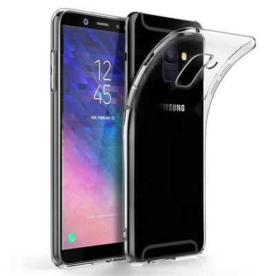 CoolGadget Handyhülle Transparent Ultra Slim Case für Samsung Galaxy A6 5,6 Zoll, Silikon Hülle Dünne Schutzhülle für Samsung A6 Hülle