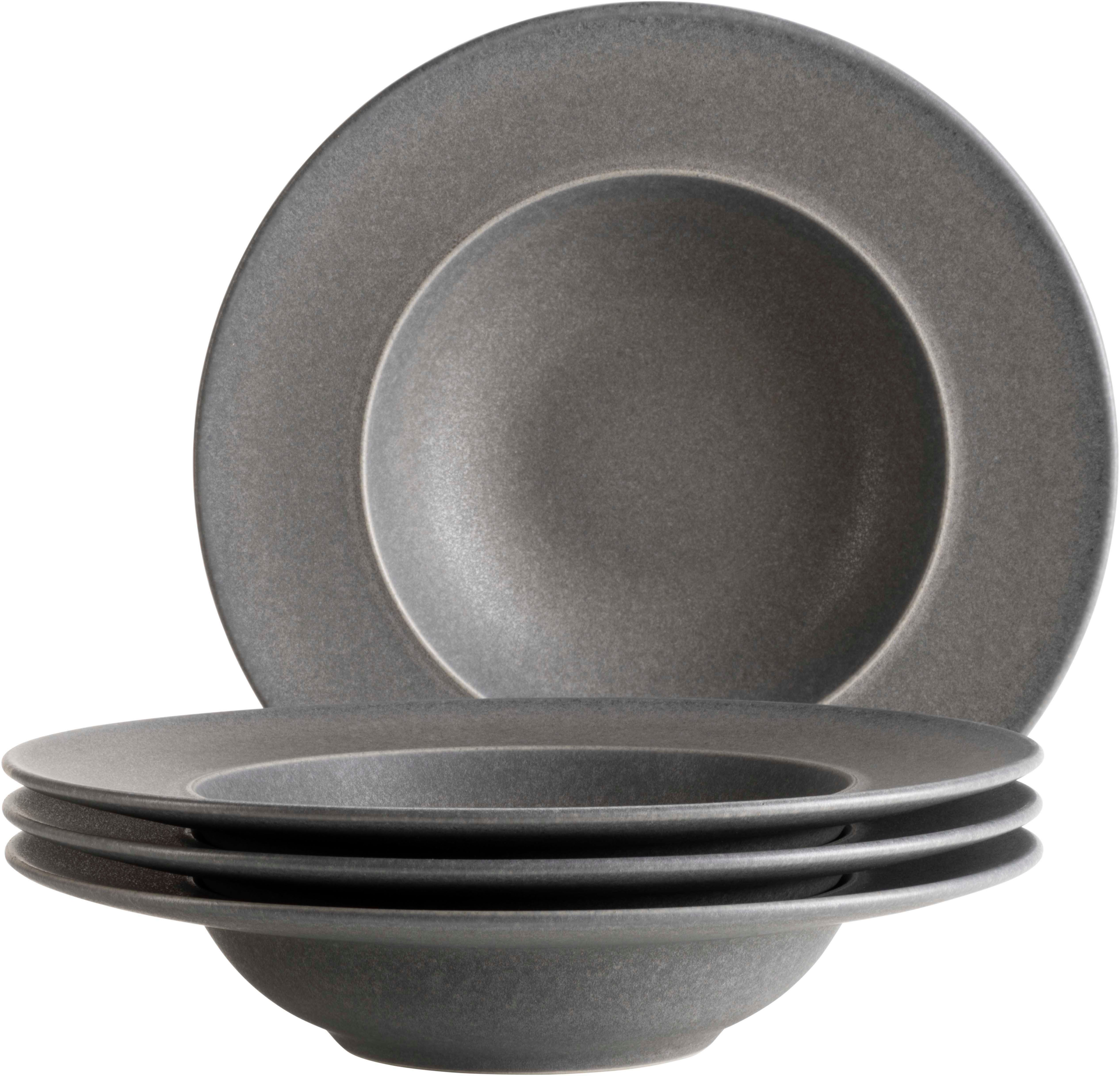 MÄSER Pastateller UNICO, Pastateller Set, Steinzeug, (4 St)