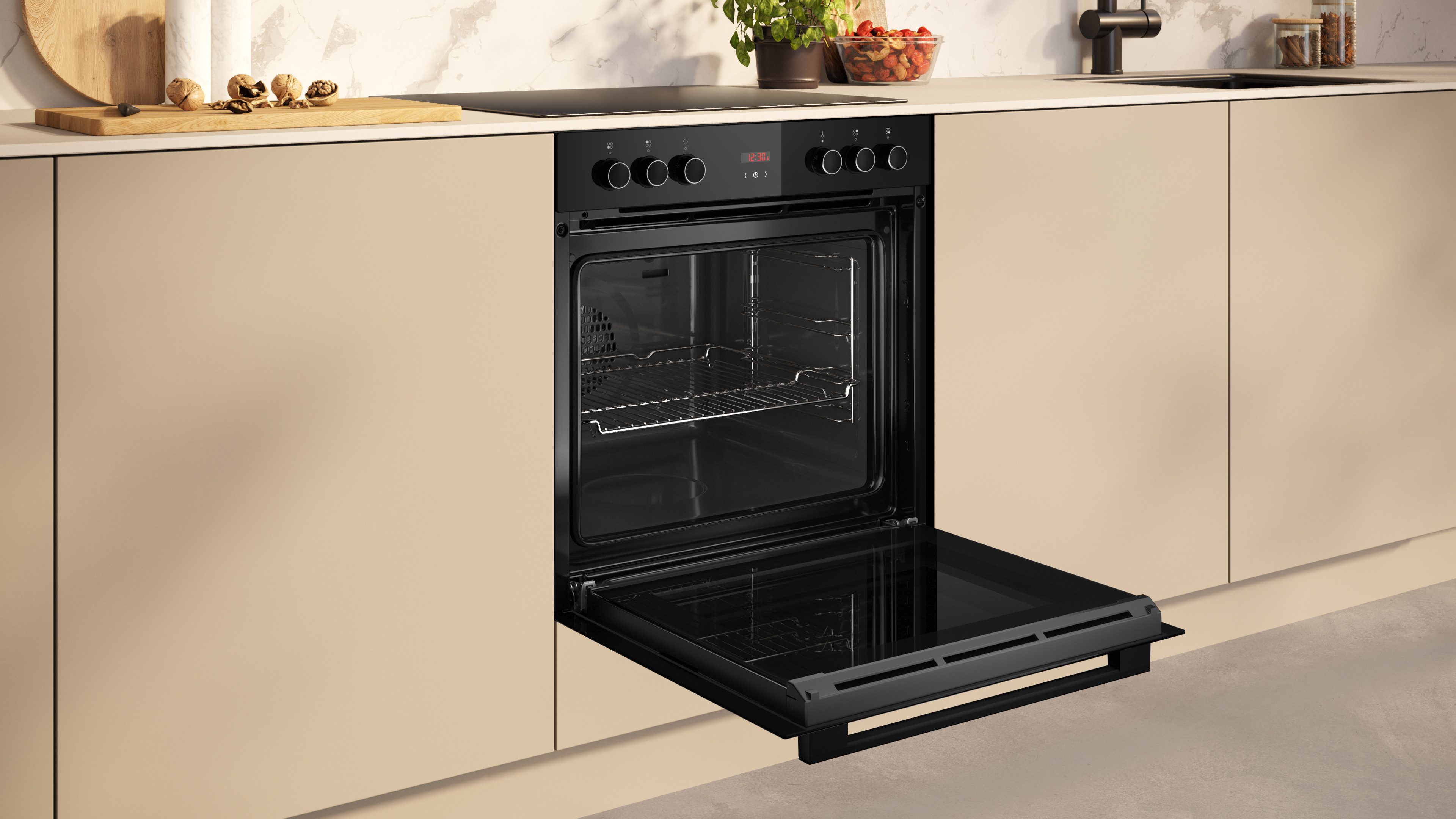 NEFF Induktions Herd-Set EDX4IB0, Unkomplizierte EasyClean®-Reinigung & schnelle Powerstufe