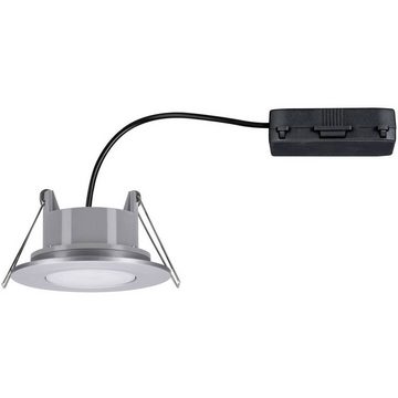 Paulmann LED Einbauleuchte LED Einbauleuchte schwenkbar IP65 rund 90mm 30°, Dimmbar, Schwenkbar, Geringe Einbautiefe