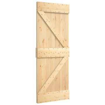 vidaXL Zimmertür Tür 70x210 cm Massivholz Kiefer Schiebetür Innentür Innenraum-Tür Holz