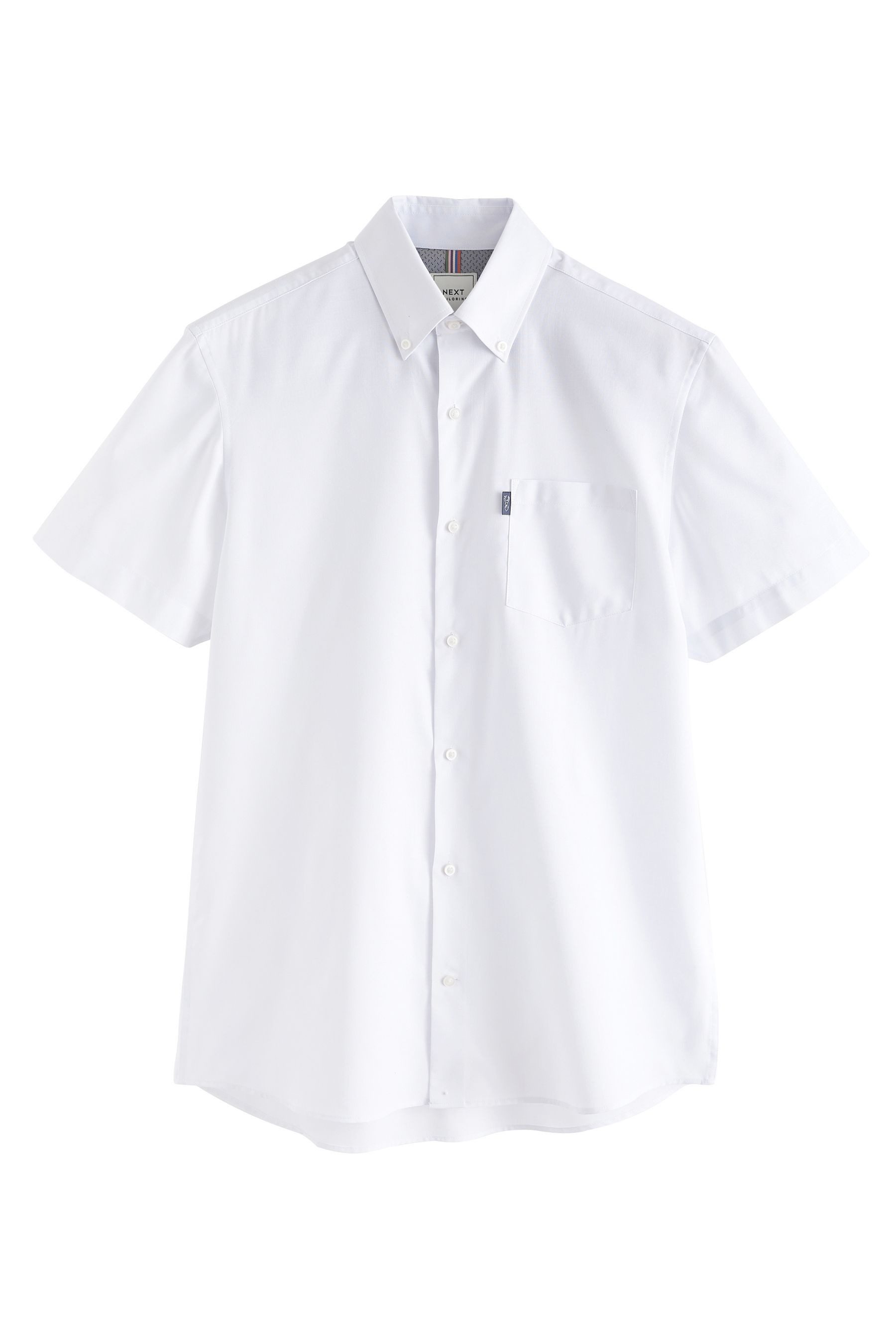 Kurzarmhemd Bügelleichtes Button-down-Oxfordhemd, Kurzarm