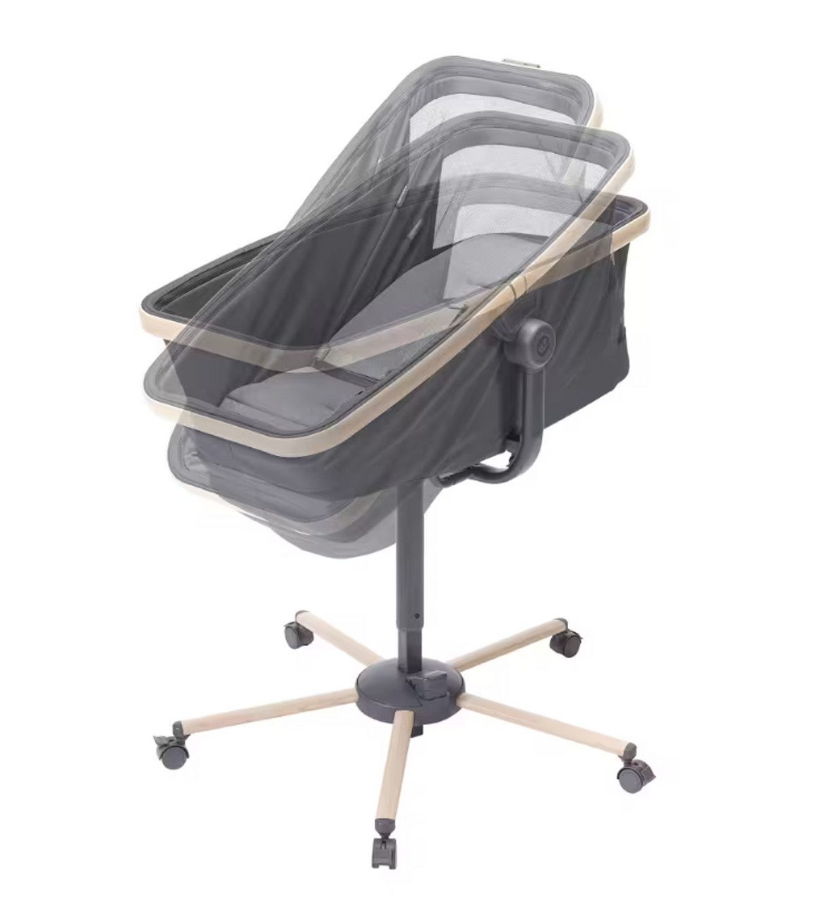 Maxi-Cosi Babywippe MC ALBA BEYOND GRAPHITE, All-In-One-Lösung Matratze mit bestem Komfort Einfach umzustellen, ei…