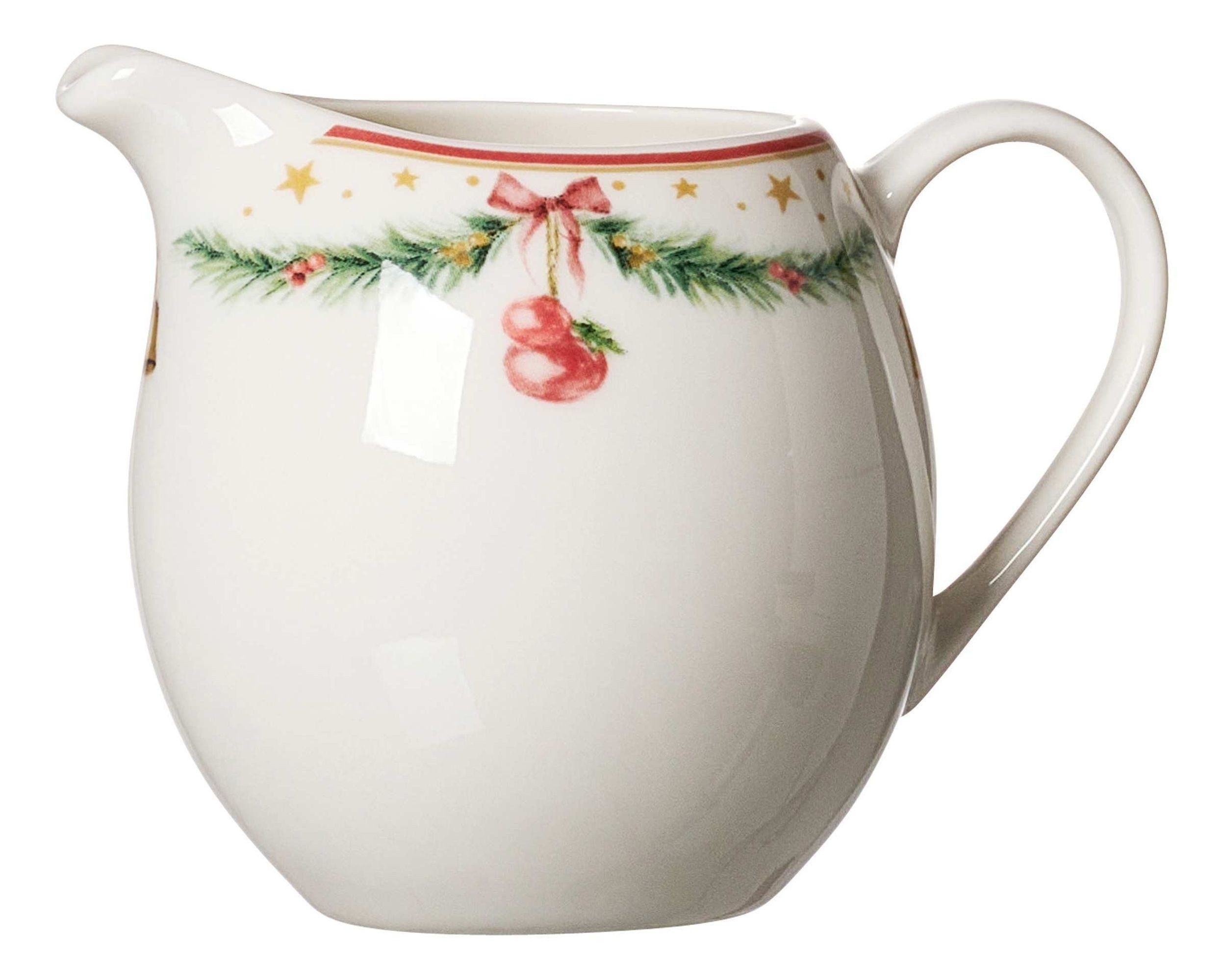 Ritzenhoff & Breker Milchkännchen Milchkännchen Holly 250 ml mit weihnachtlichem Retro-Dekor, 0.25 l