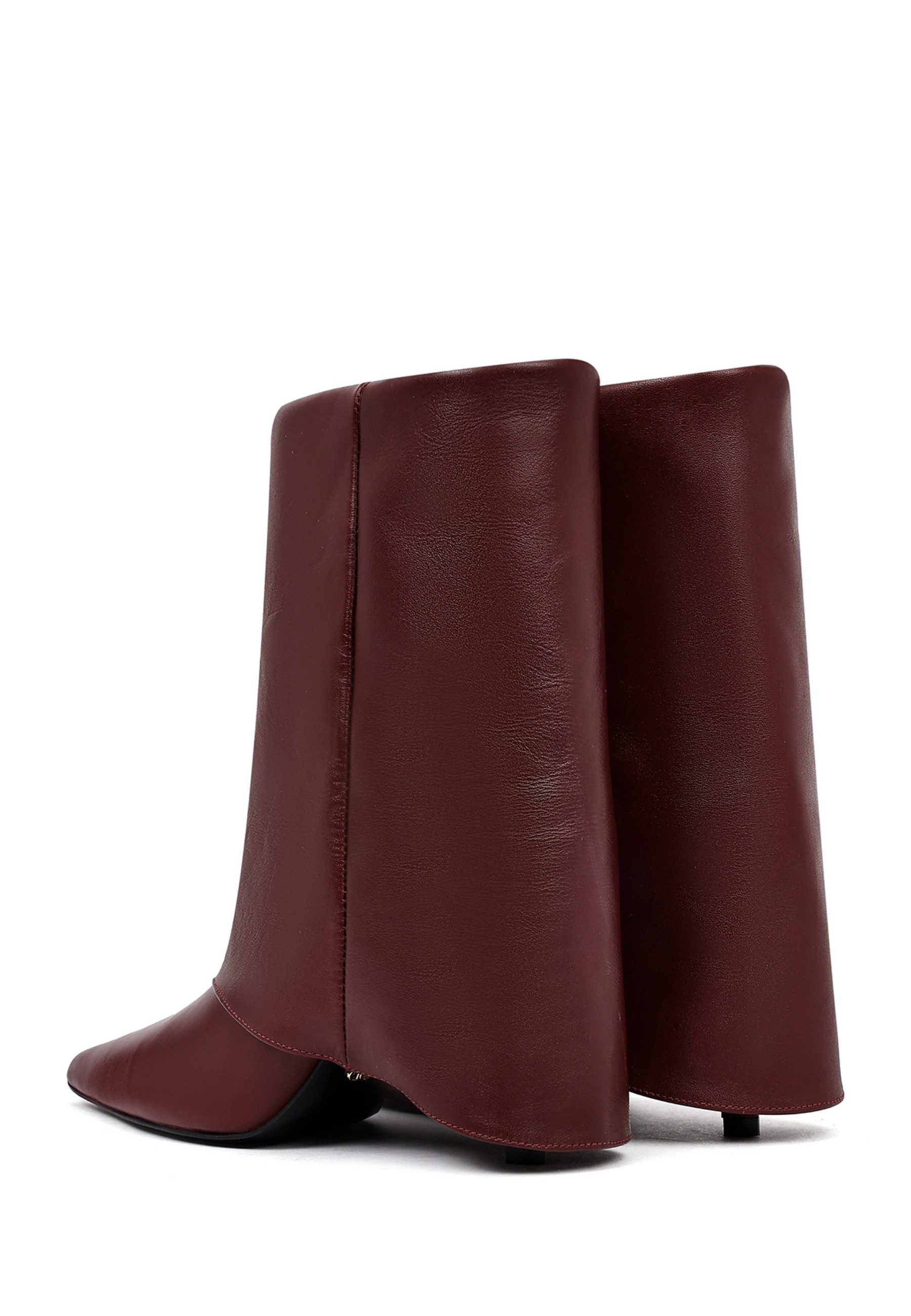 Derimod Absatz-Stiefeletten aus Leder Ankleboots Textilfutter, Absatz 7 cm