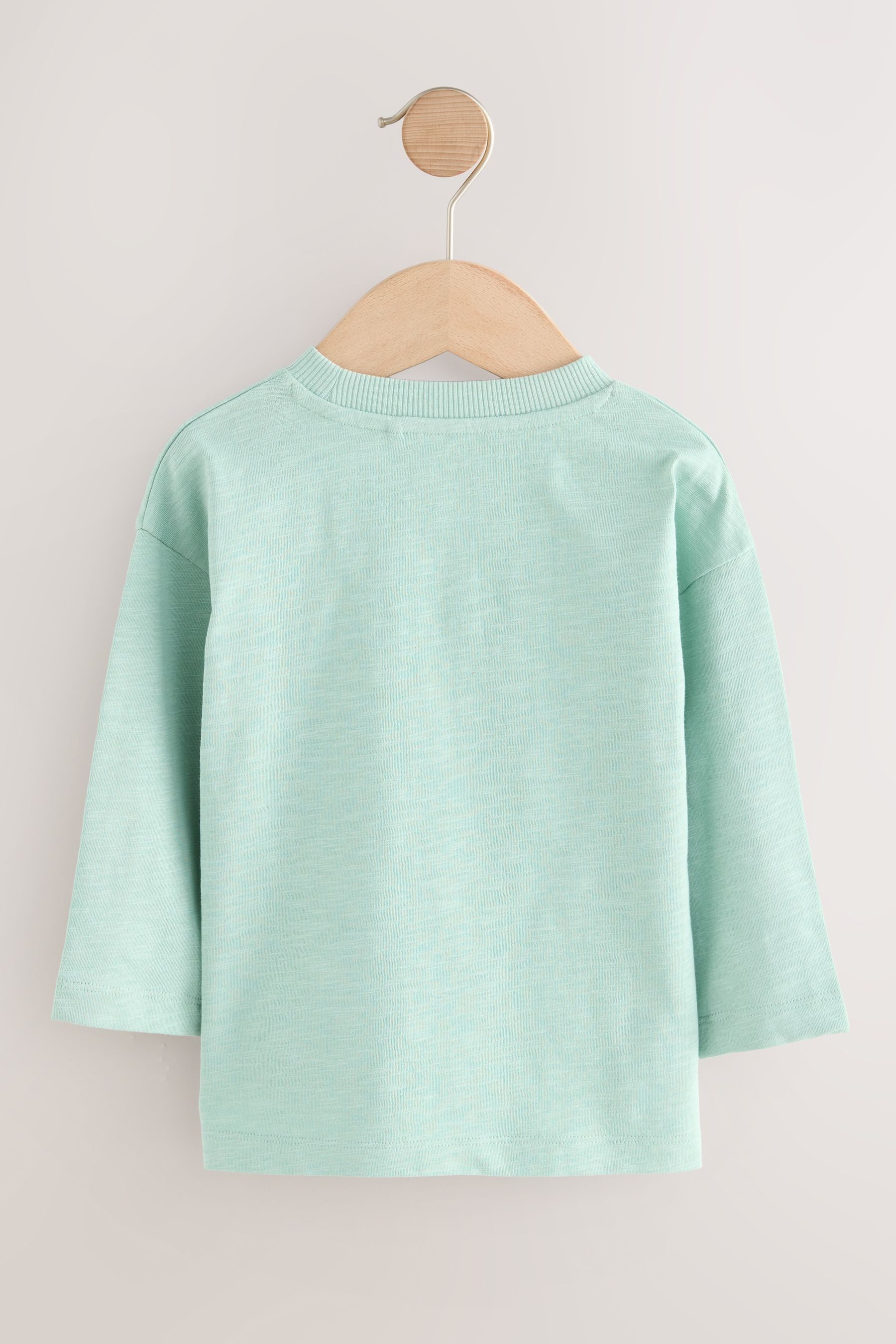 Next Langarmshirt Langarmshirt, Semi unifarben (1-tlg) günstig online kaufen
