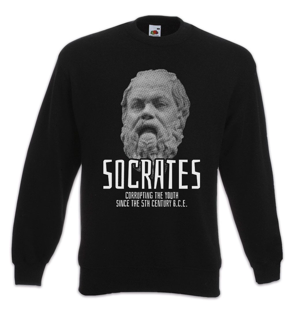 Urban Backwoods Sweatshirt Socrates Corrupting The Youth A Sweatshirt Sokrates Philosoh Platon (1-tlg) Athen Sophismus Apologie Griechenland