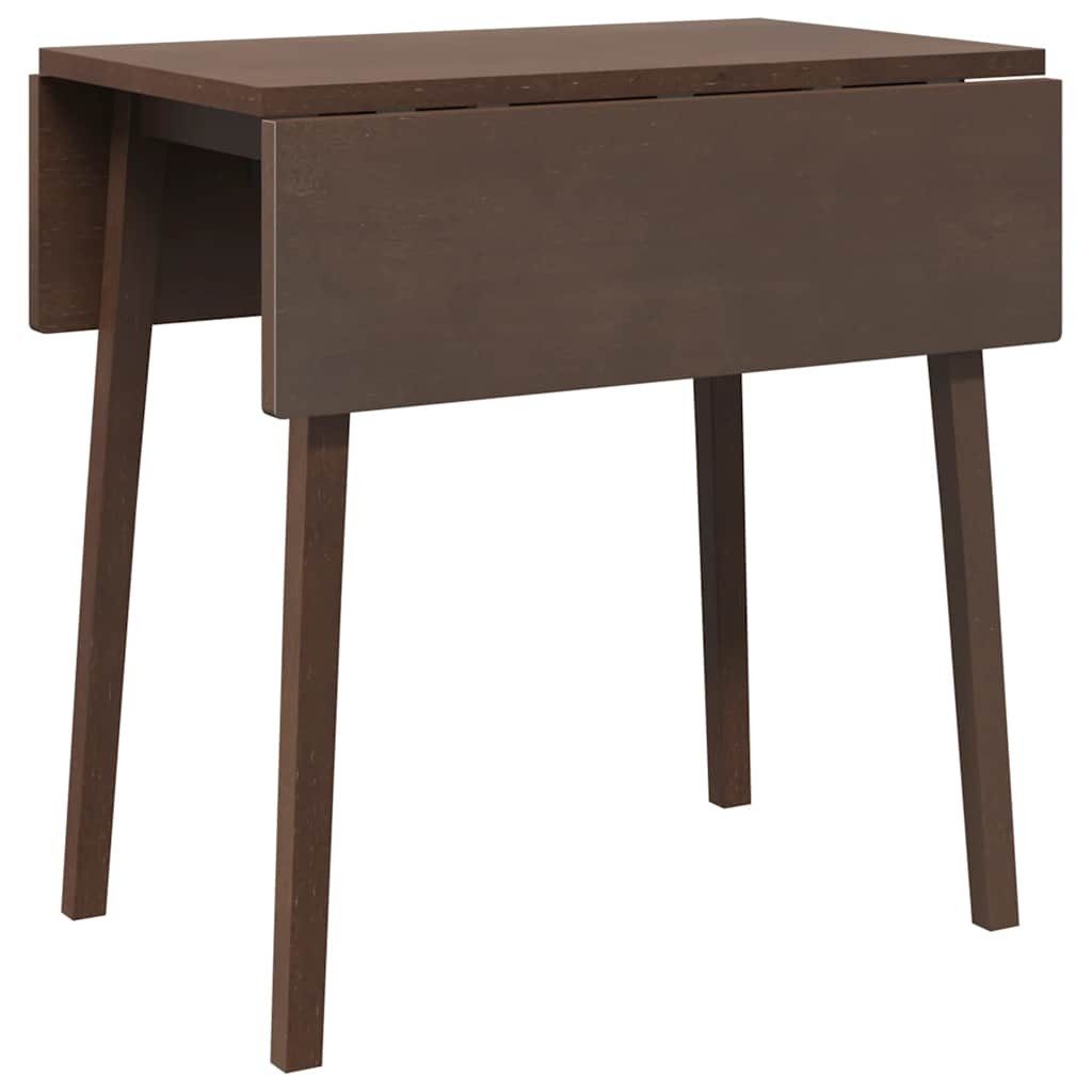 vidaXL Esstisch Esstisch Braun Massivholz Gummibaumholz (1-St)